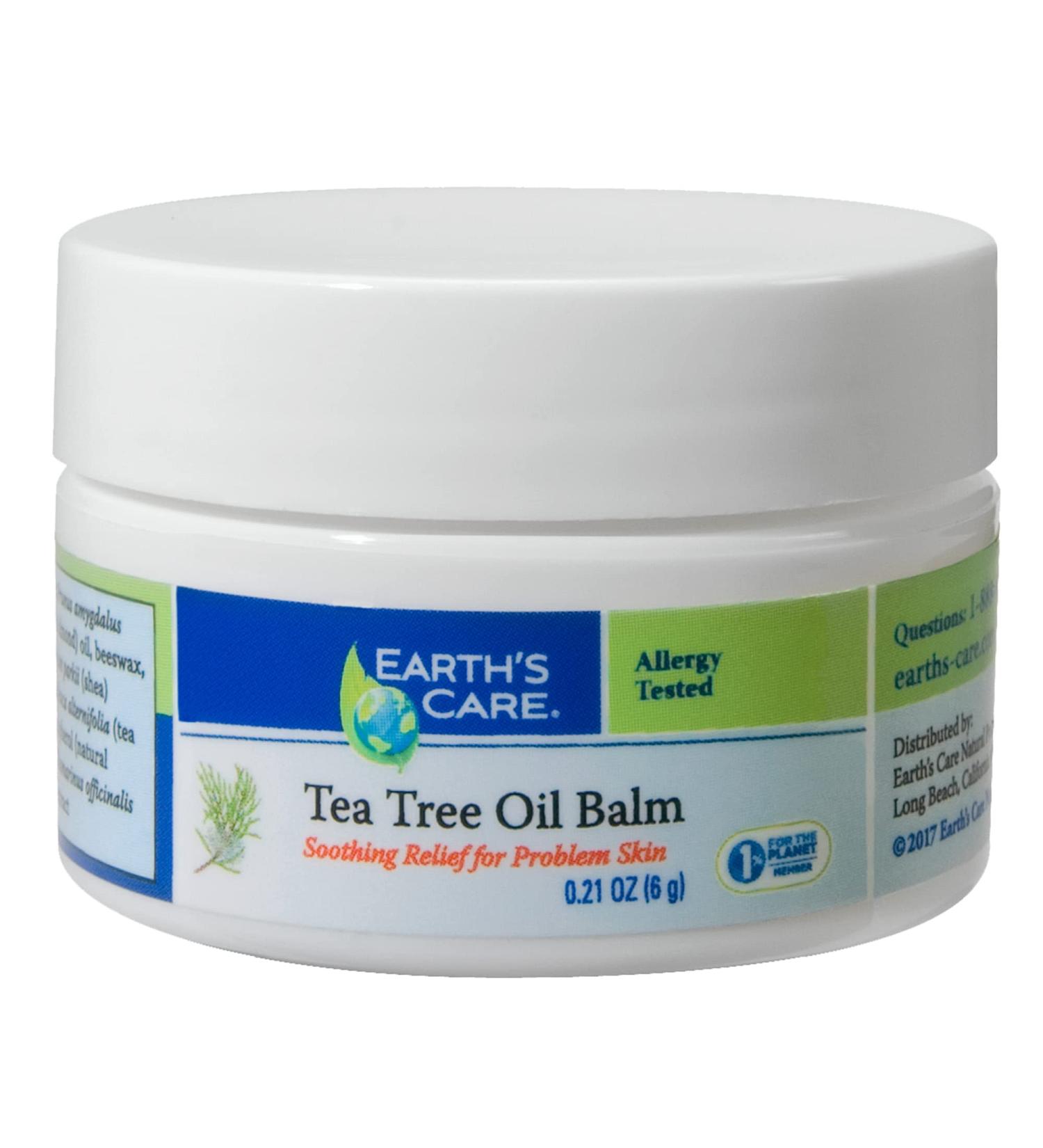 Earth's Care Tea Tree Oil Balm 0.12 oz - Natural Healing & Skin Relief - Buy Online on GoSupps.com