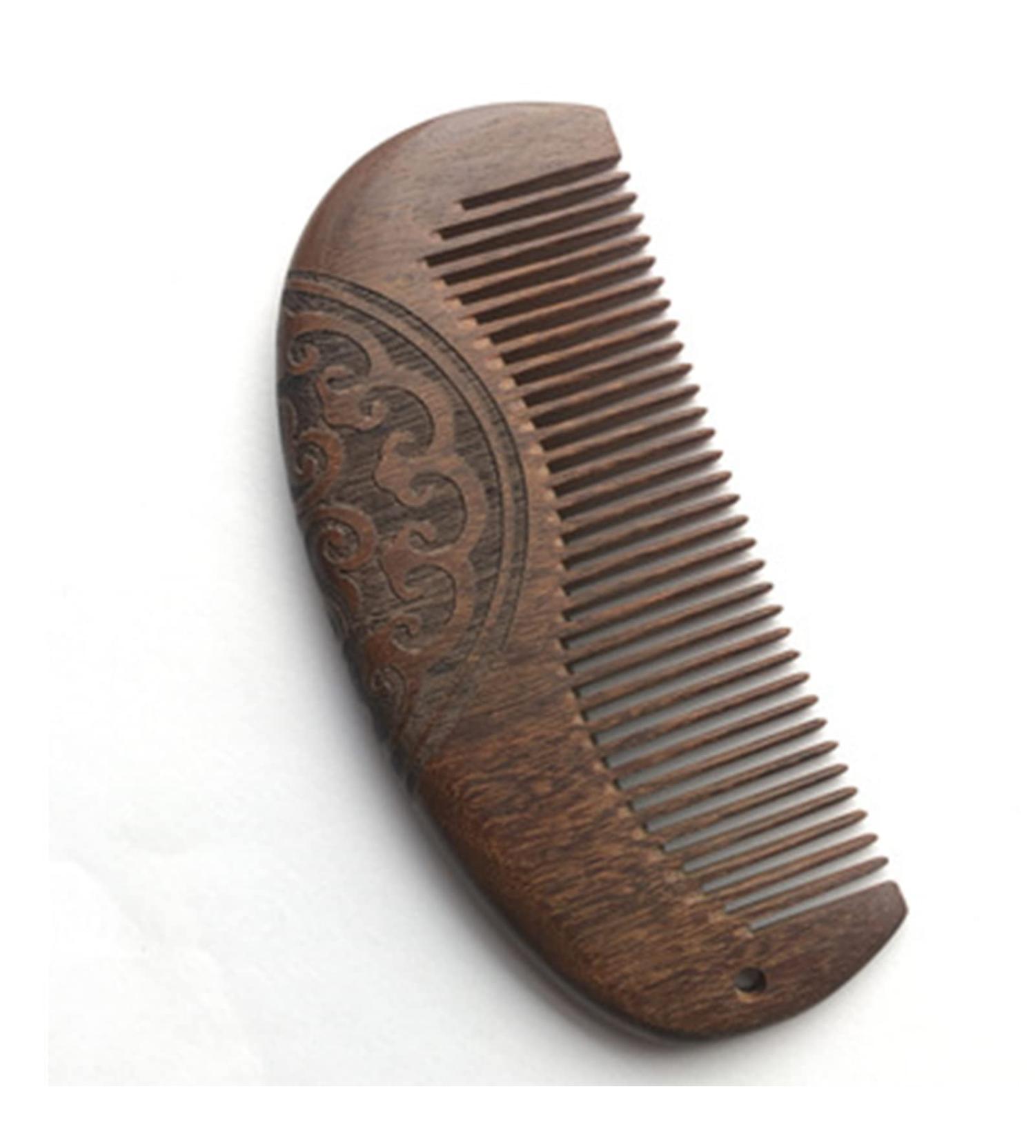 Comb Comb Wood Comb Hair Carving Comb Hair Care Comb Household Wooden Combs for Men Women Salon (Color : Brown Size : Style A) Style A Brown