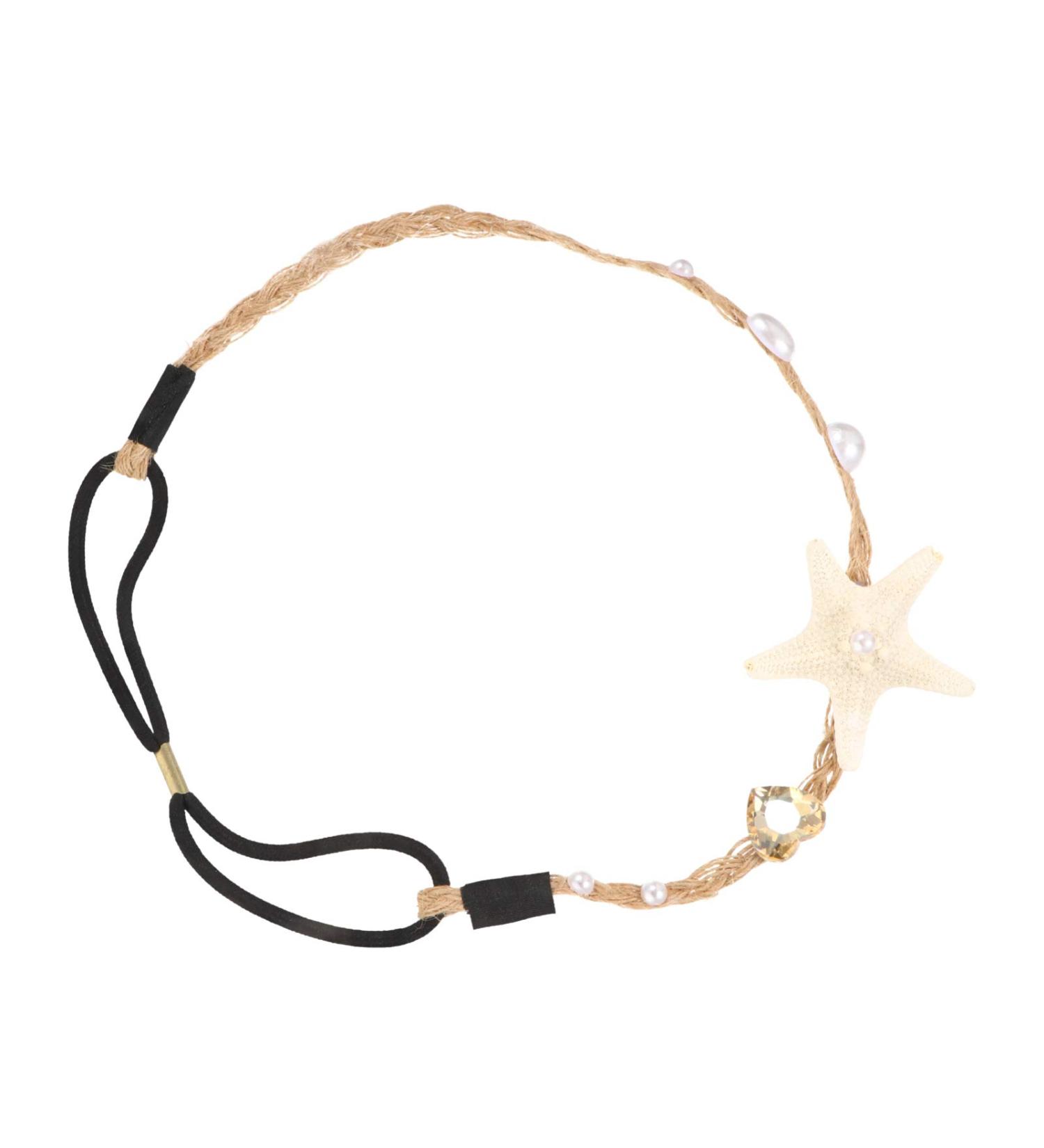Mussel Pearl Headband | Beach & Mermaid Hair Accessories - Elastic Shell Hair Band - Buy Online on GoSupps.com