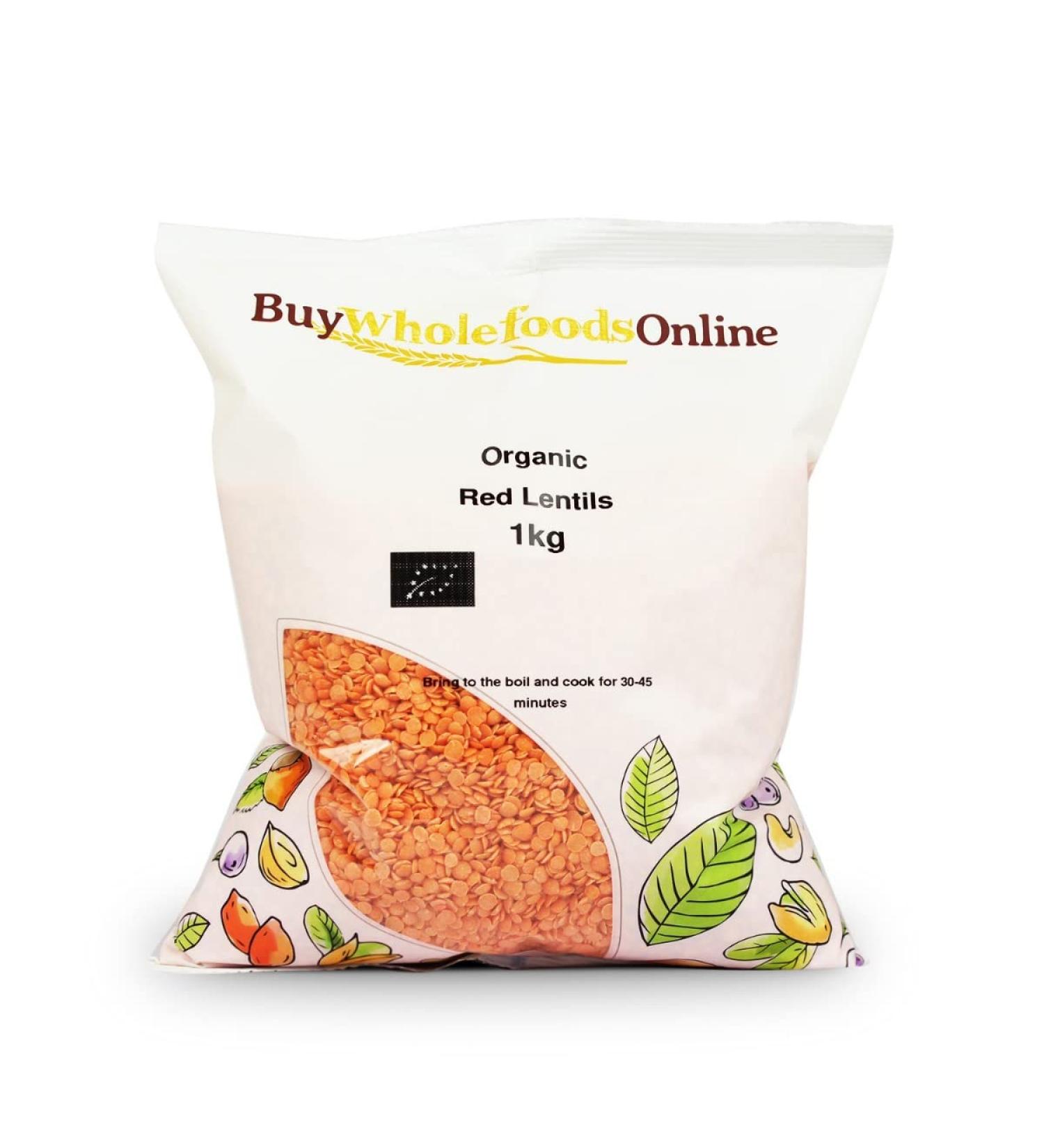 Organic Red Lentils 1kg (BWFO)