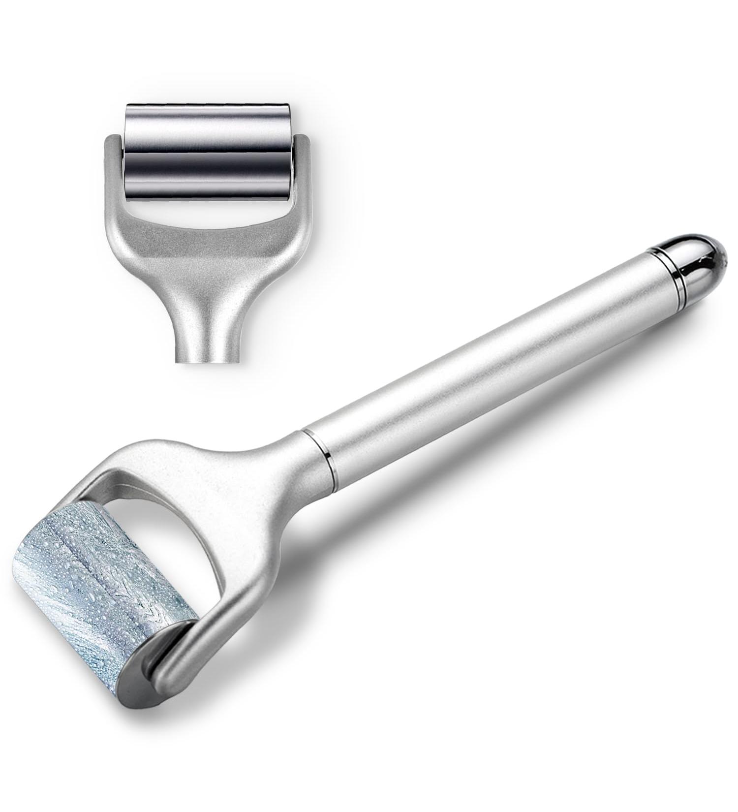 Buy Electric Ice Roller for Face & Eye Puffiness - Cooling Massager for Wrinkles & Fine Lines | Replaceable Head - Best Skin Care Tool - Buy Online on GoSupps.com