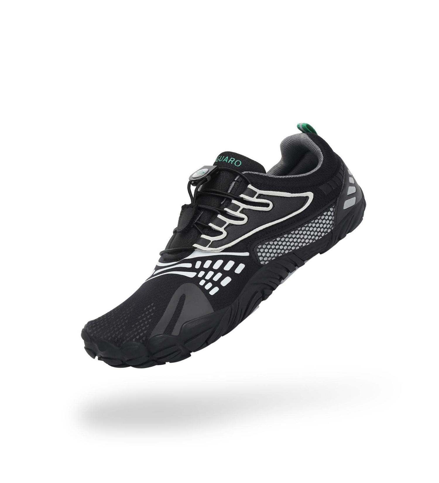 SAGUARO Barefoot Minimalist Water Shoes for Men and Women - Size 9.5 Women/7.5 Men, Night Black - Buy Online on GoSupps.com