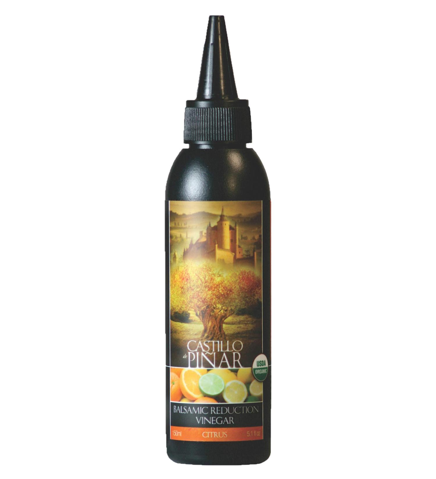 Castillo de Piar Citrus Balsamic Vinegar 150ml - USDA Organic & Non GMO - 5.1 Fl Oz (Pack of 1) - Buy Online on GoSupps.com