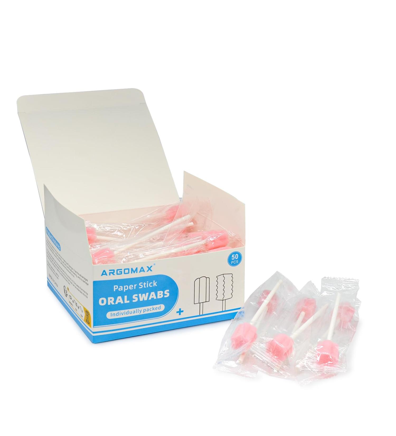 Buy 50 Sterile Oral Sponges | Pink Dental Swabs for Oral Care & Hygiene - Buy Online on GoSupps.com