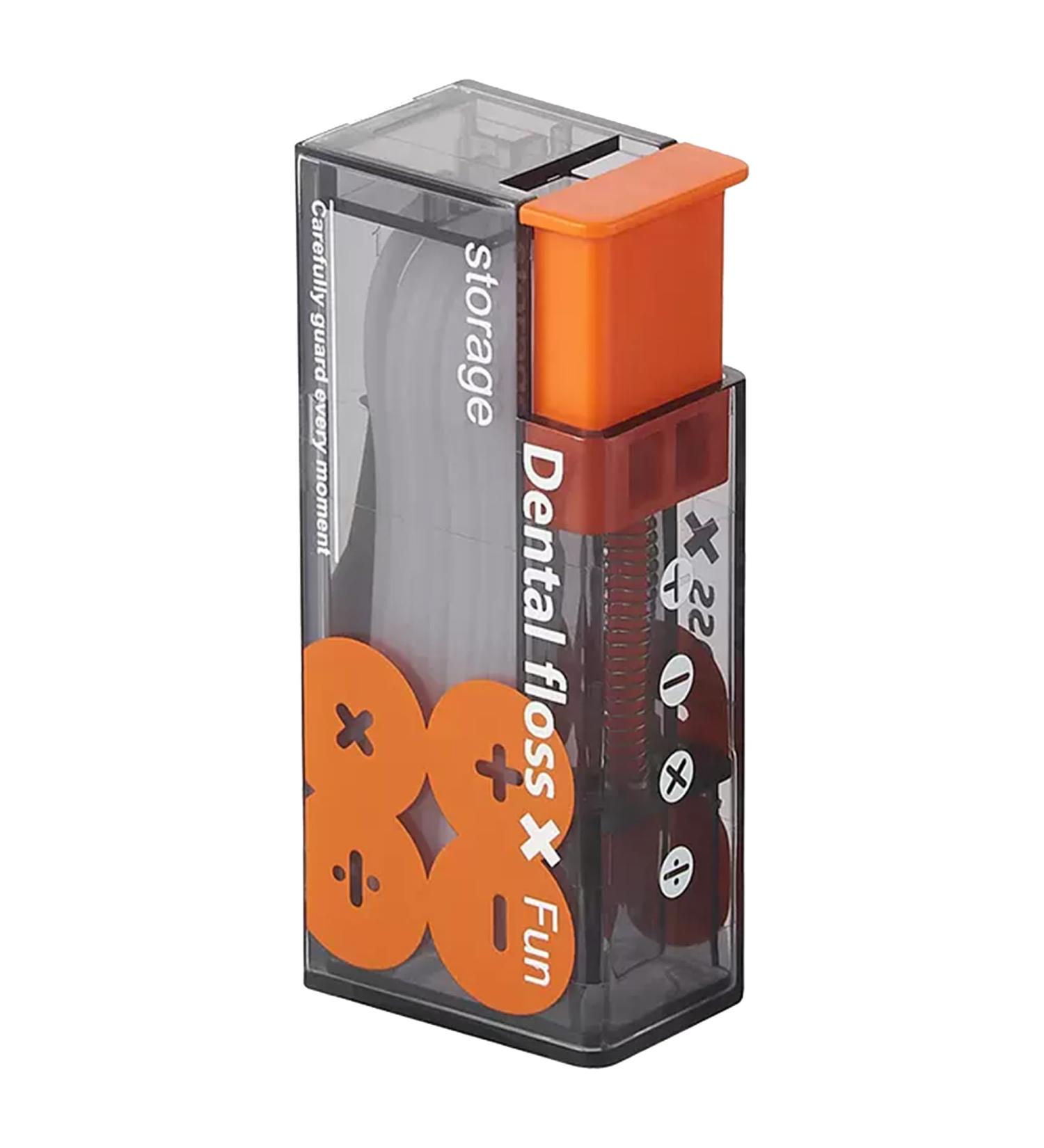 Aconcept Dental Floss Carrier Bag - 110 Dental Floss Picks & 10 Tooth Flap Dispensers | Refillable Oral Care Travel Kit - Buy Online on GoSupps.com