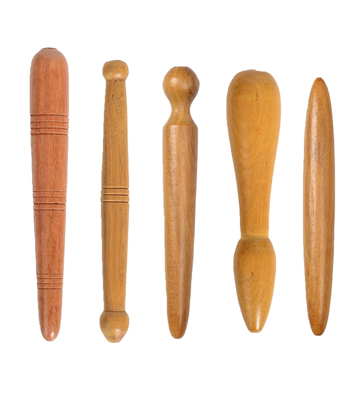Buy PIMXL 5-Piece Trigger Point Massager Set - Massage Wood Tools for Pain Relief & Muscle Relaxation | International Shipping - Buy Online on GoSupps.com