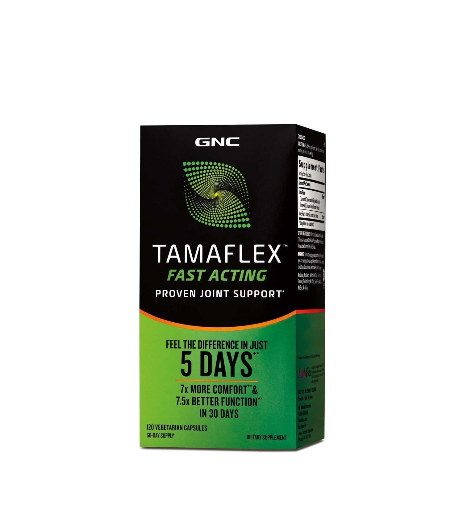 GNC TamaFlex Fast Acting Joint Support 120 Vegetarian Capsules - 120 Servings - Buy Online on GoSupps.com