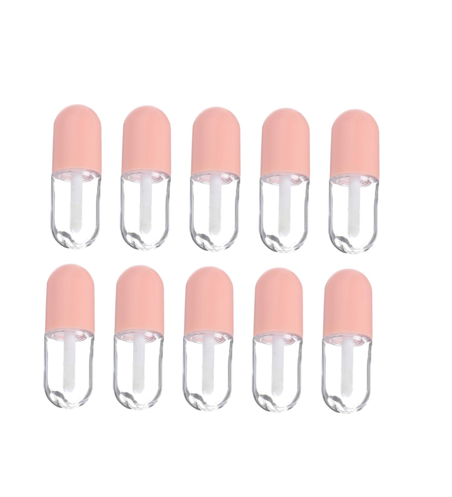 Buy Hemoton 10pcs Clear Lip Gloss Tubes - Fillable Mascara Bottles for Travel - Pink 0.04 oz - Perfect for Updos & Hair Padding - Buy Online on GoSupps.com