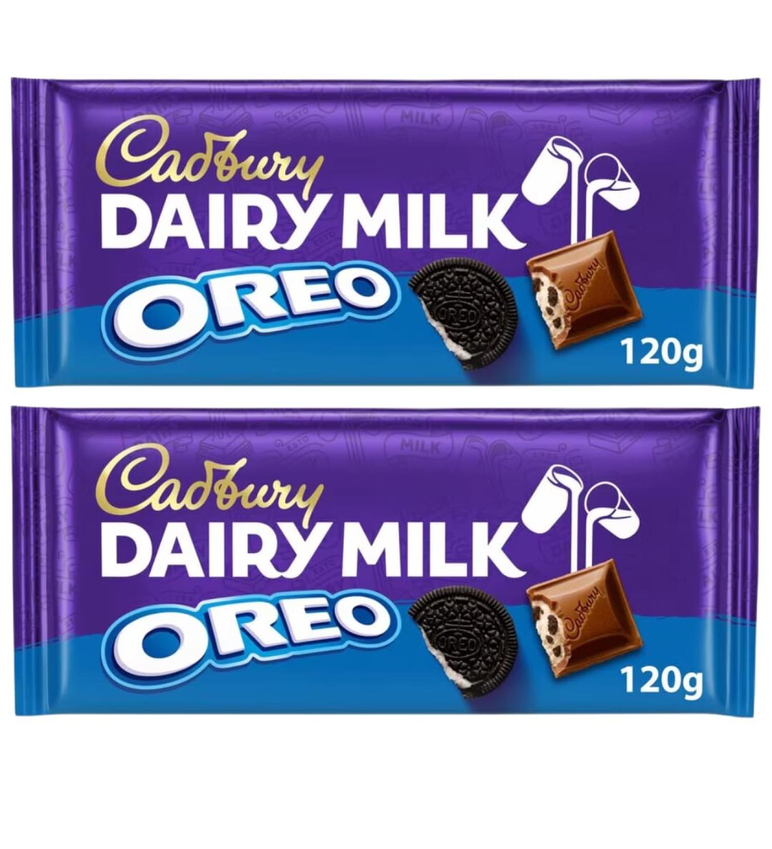 Chocolate Bundle With Dairy Milk With Oreo Chocolate Bar 120g (2 Pack)