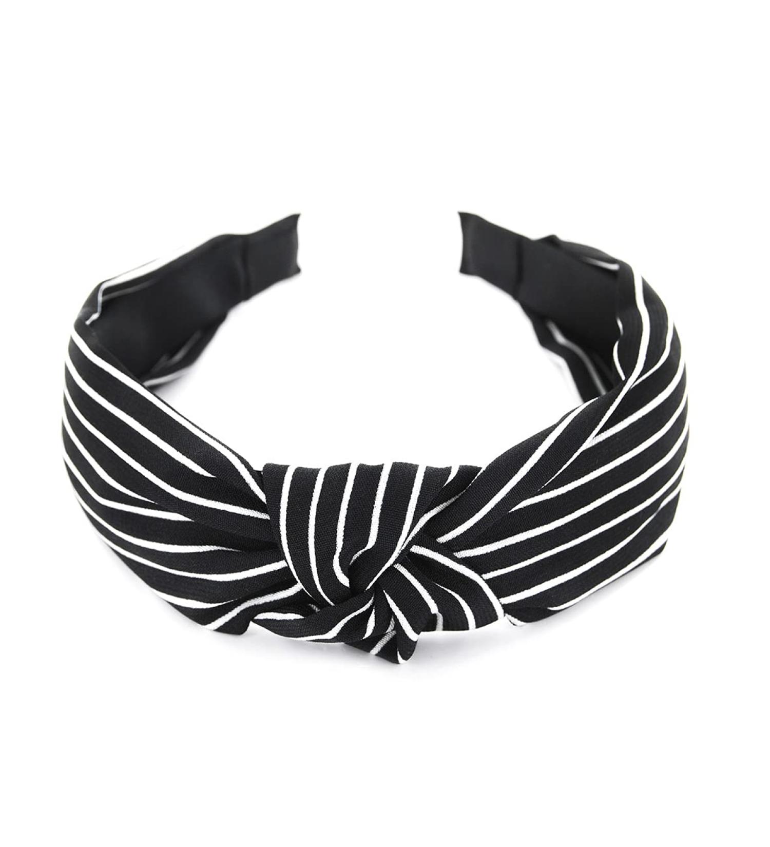 Buy AXY HR34s Vintage Look Headband - Stylish Black White Stripes Hair Band for International Shipping - Buy Online on GoSupps.com