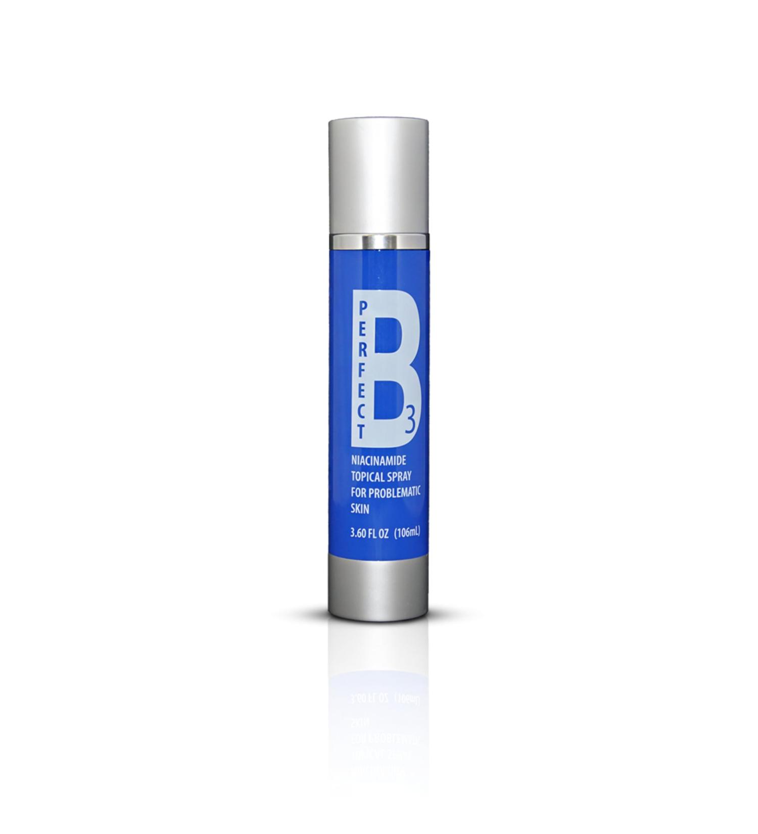 Perfect B3 Niacinamide Spray - Topical Mist with Hyaluronic Acid Glycerin Vitamin B3 and Aloe for Skin Clarity Texture & Hydration - Gentle Niacinamide Serum Alternative - 3.6 fl oz - Buy Online on GoSupps.com