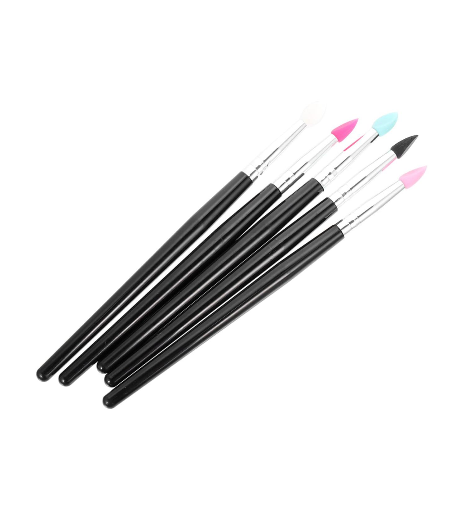 FRCOLOR 5Pcs Silicone Eyeshadow Brushes & Makeup Applicators - Eye Blending Lipstick & Eyebrow Tools for Flawless Application - International Shipping - Buy Online on GoSupps.com