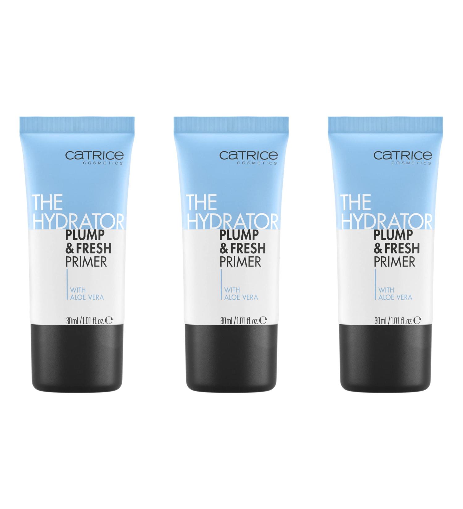 Catrice Hydrator Plump & Fresh Primer - Vegan Moisturizing Cooling & Oil-Free for Dry Skin (3x30ml) - Buy Online on GoSupps.com