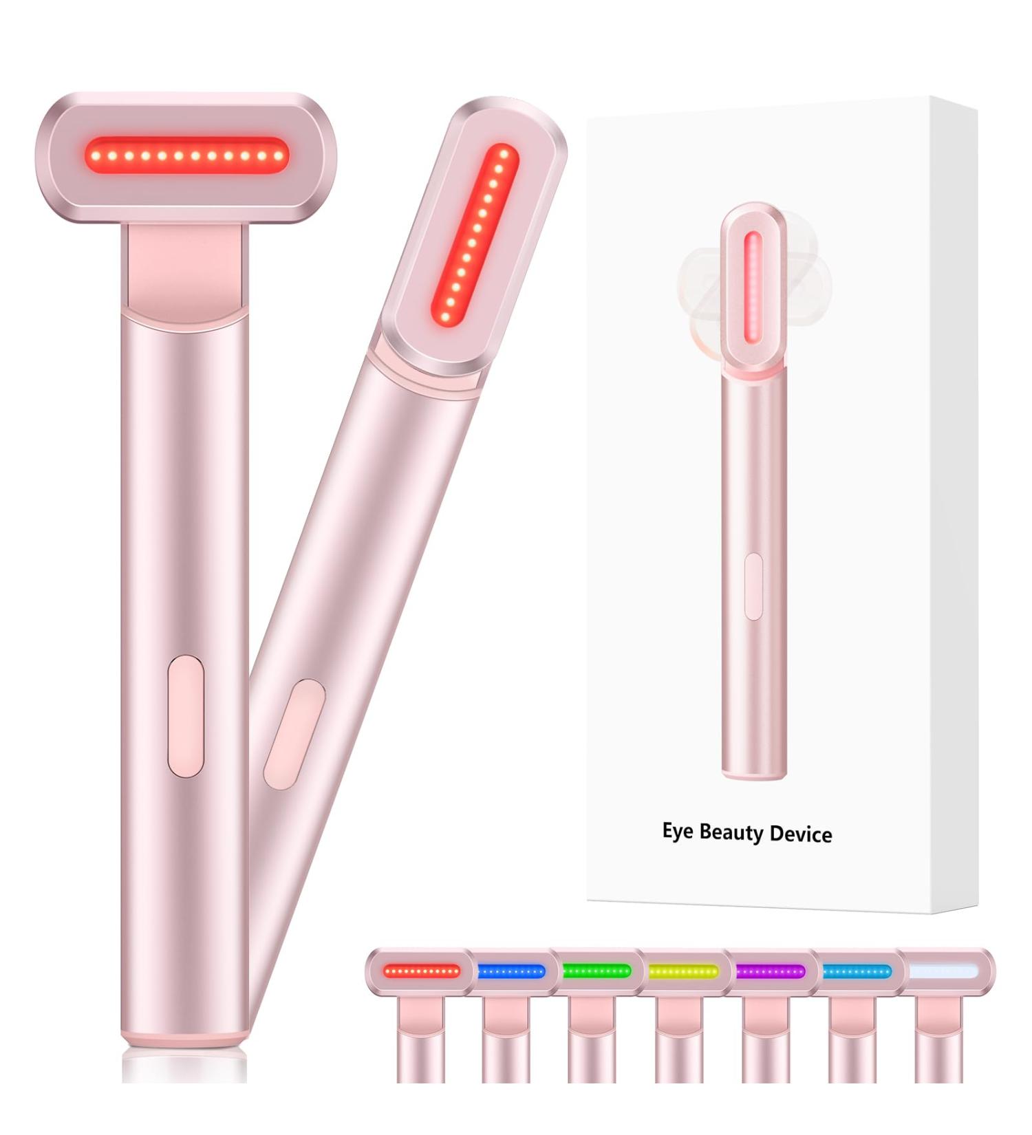 Buy Red Light Therapy Wand for Face & Neck - 7 in 1 LED Microcurrent Facial Device for Anti-Aging & Skincare - 7 Colors LED Light Massager - Buy Online on GoSupps.com