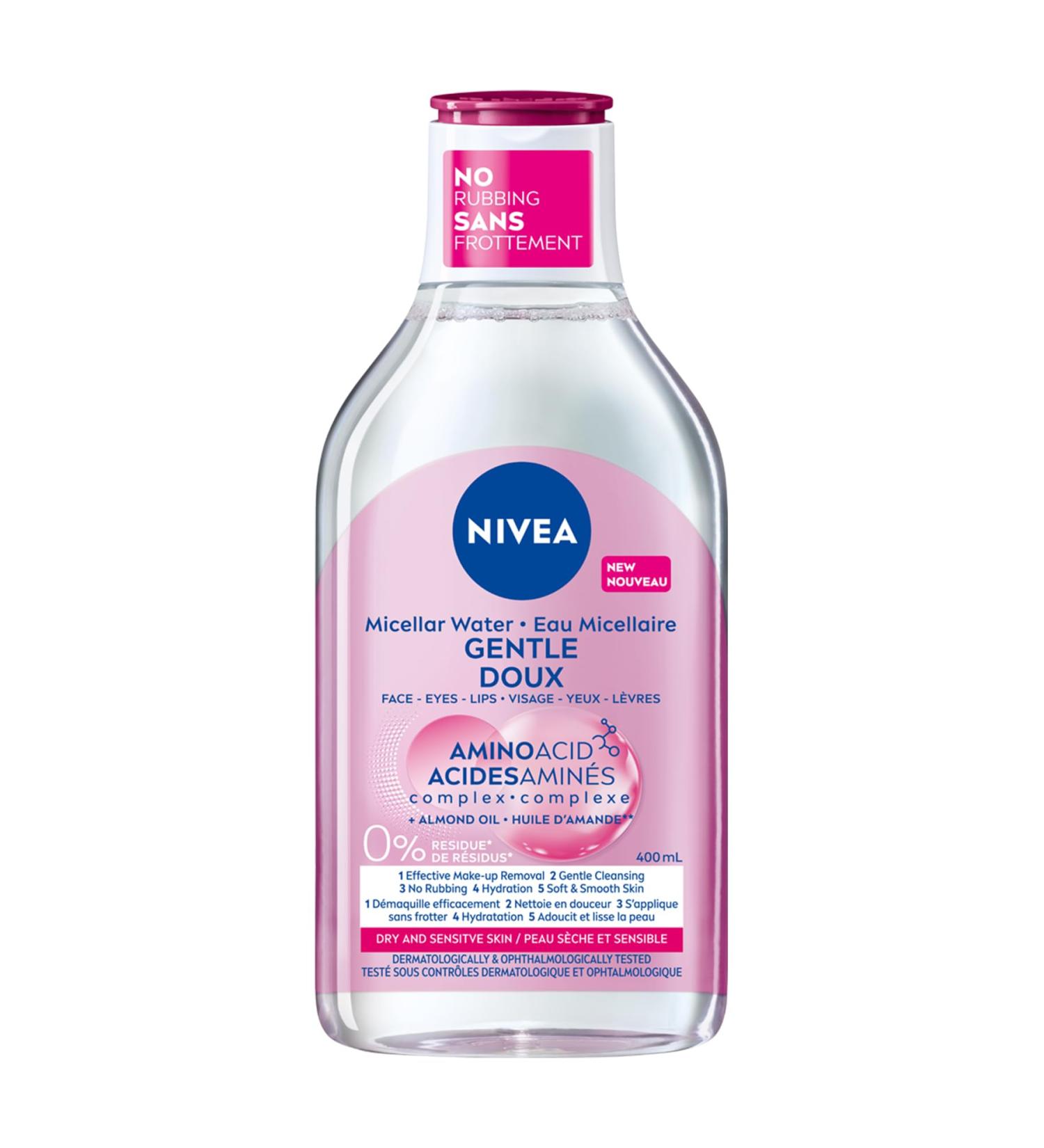 Nivea MicellAIR Water for Dry & Sensitive Skin - 400ml Make-Up Remover | Shop Internationally - Buy Online on GoSupps.com