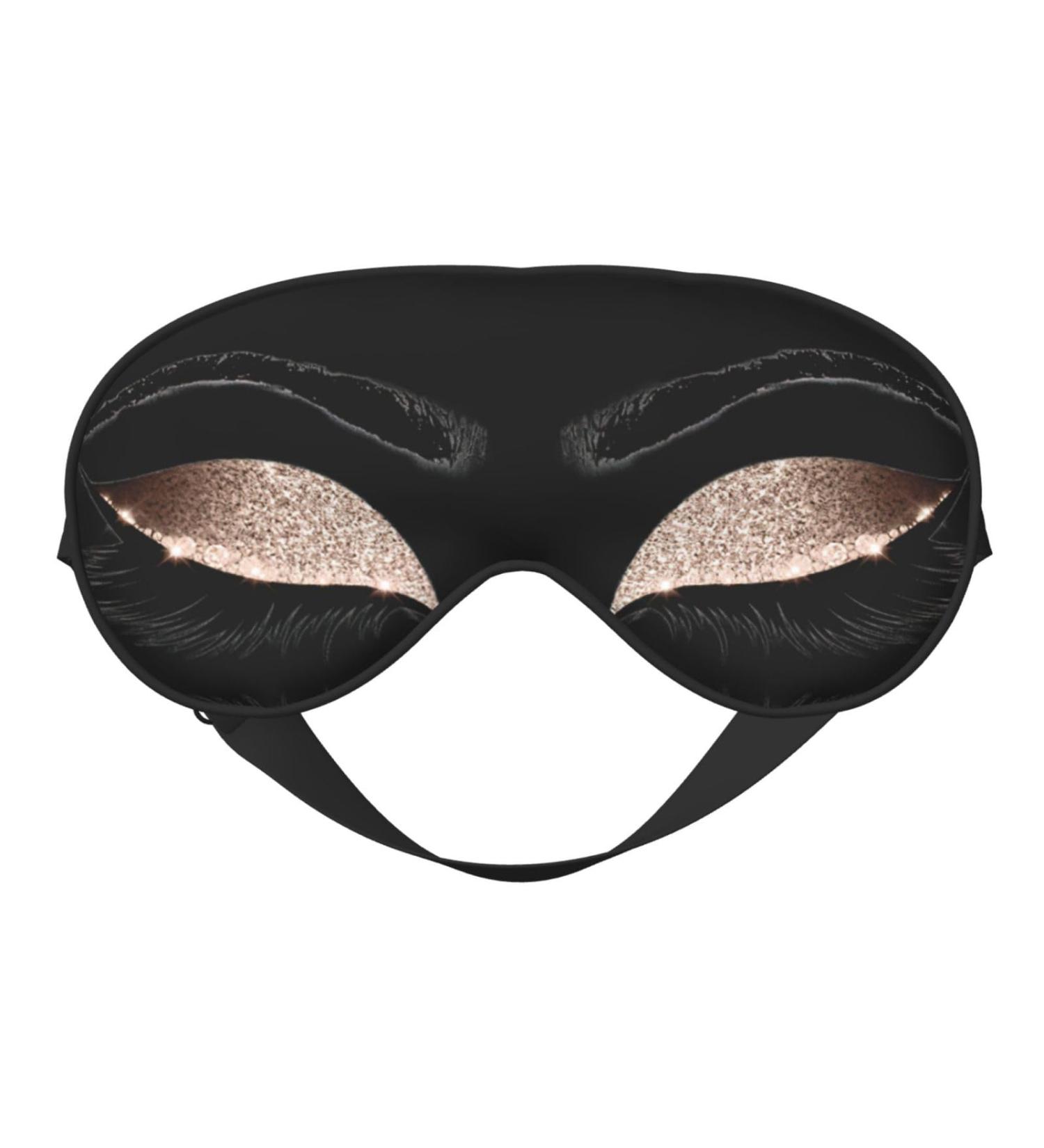 Eyelash Pattern Soft Sleep Eye Mask | Breathable Eye Patch for Women | Perfect for Travel & Relaxation - Buy Online on GoSupps.com