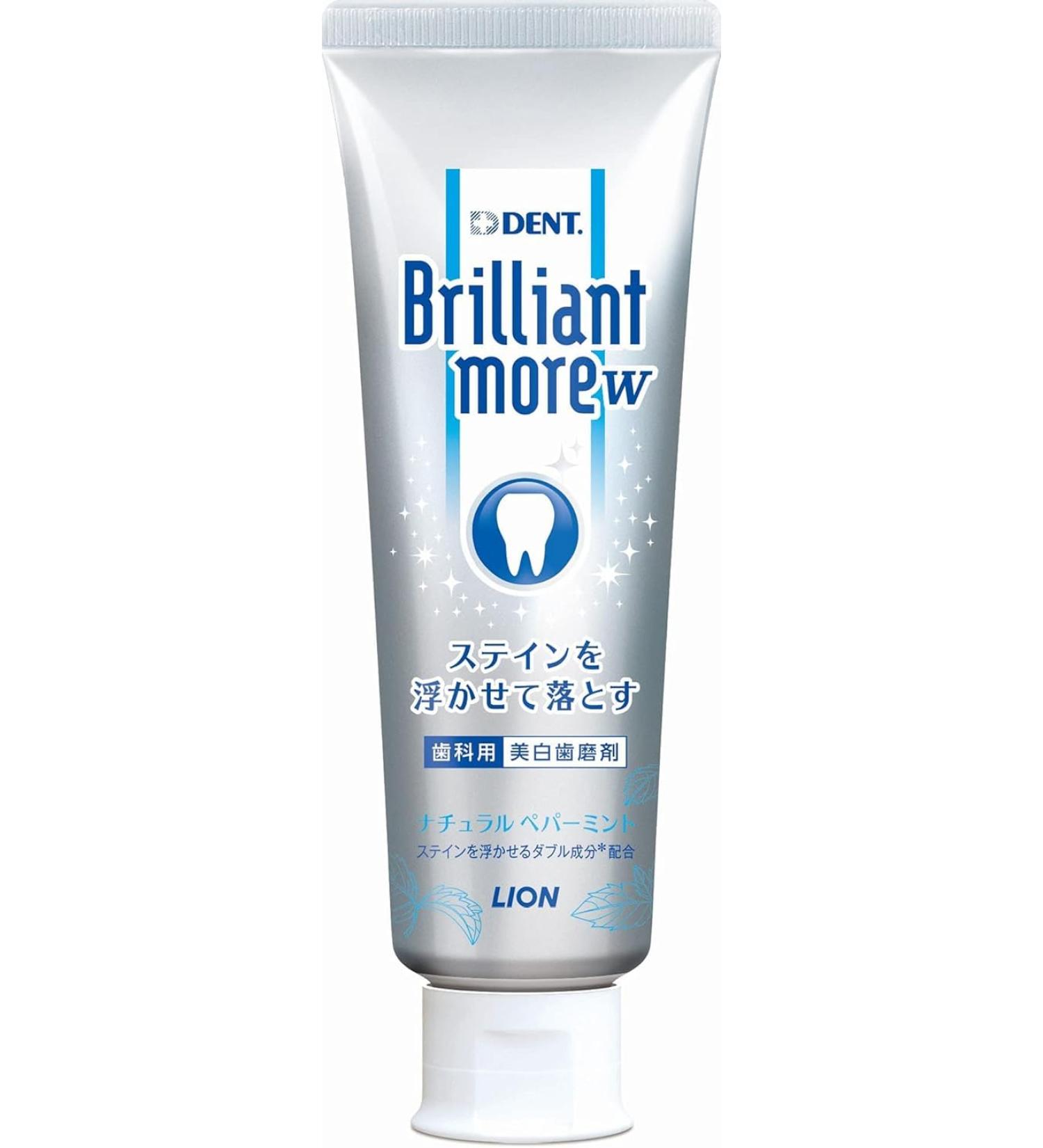 Lion Dent Brilliant More W Toothpaste 90g Natural Peppermint