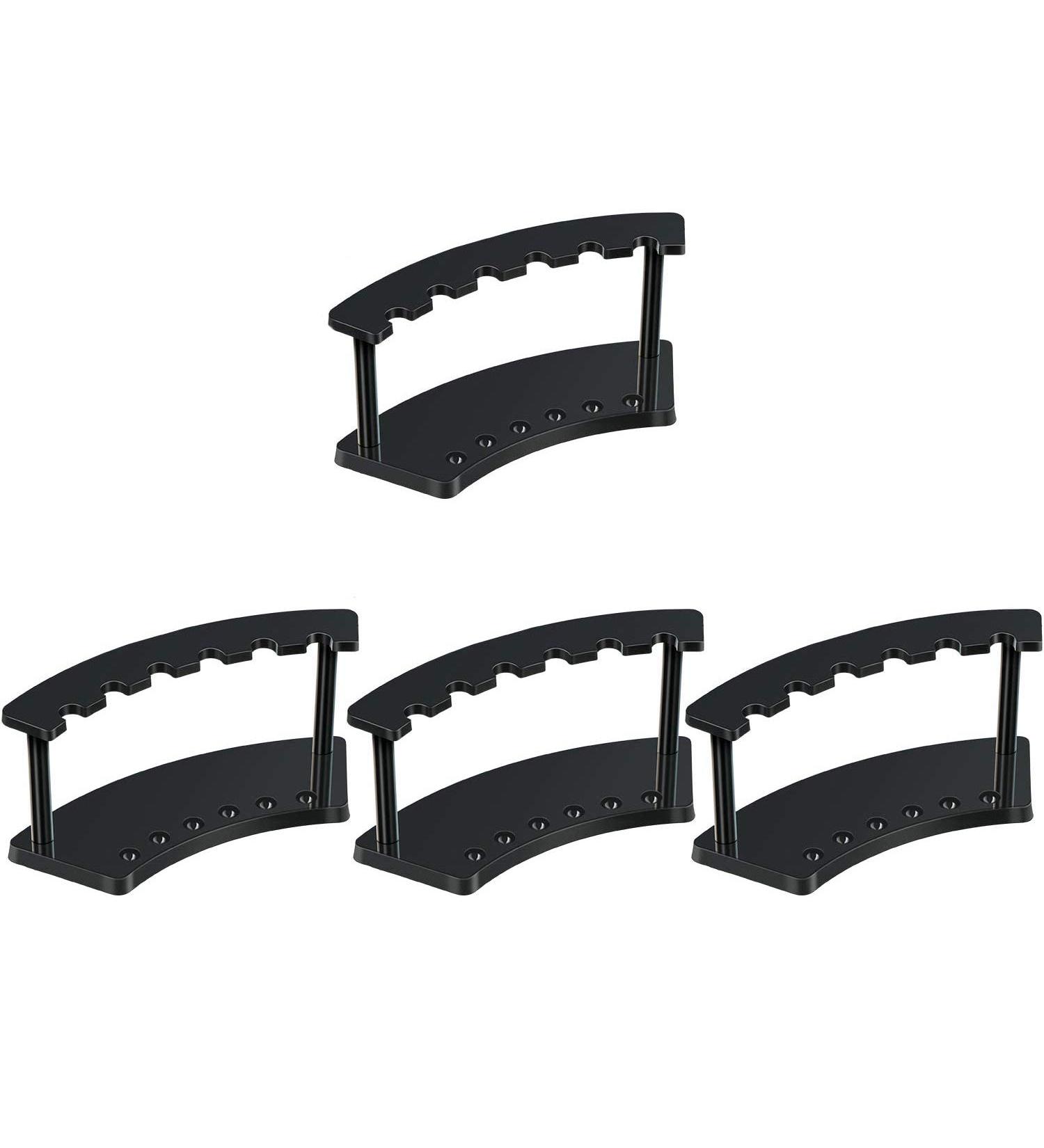 Wresetly 4 Pen Holder 6-Slots Pen Display Stand Nail/Makeup/Art Brush Rack Organizer Holder for Homes(Black) - Buy Online on GoSupps.com