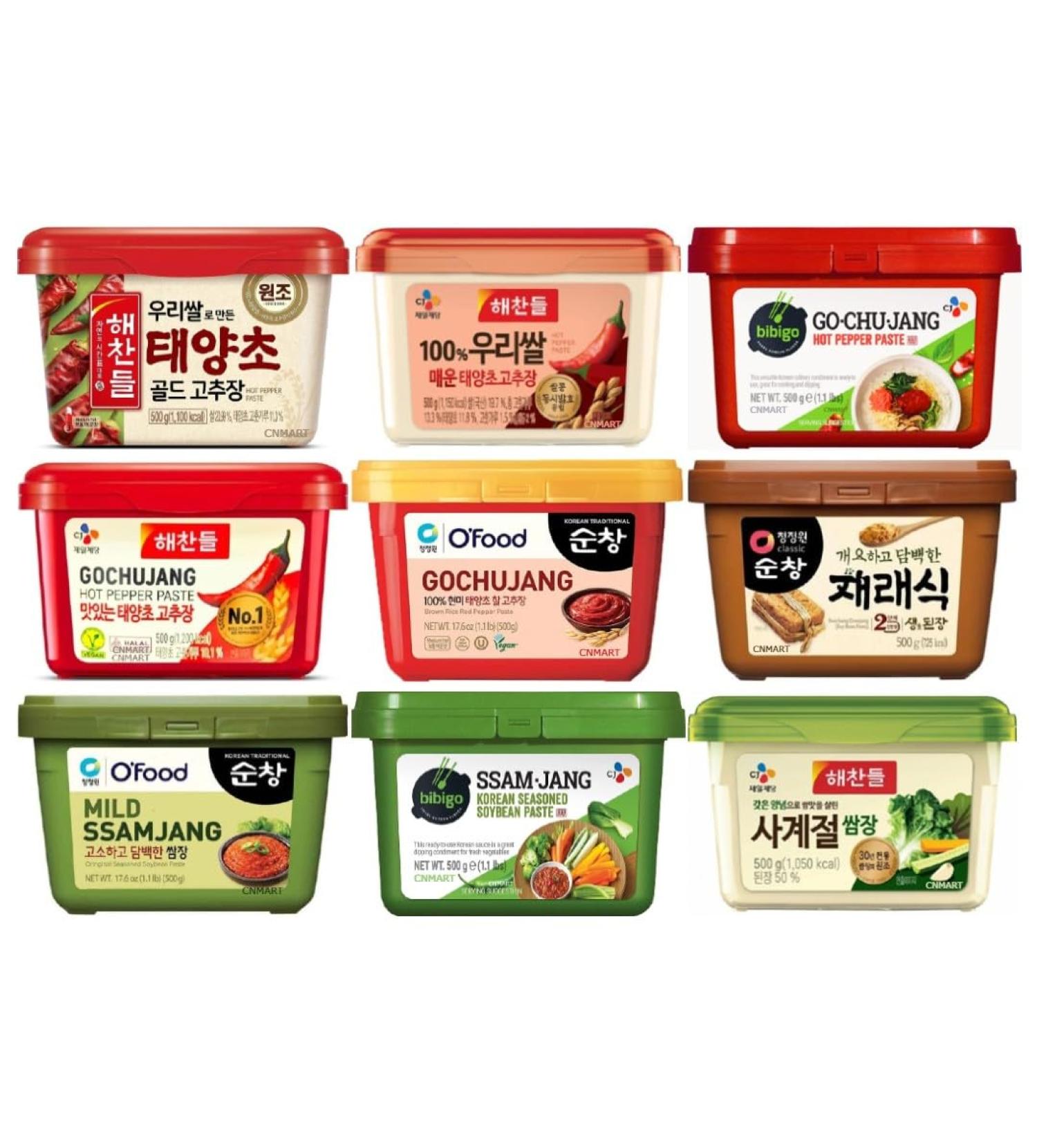 Chung Jung One Korean Hot Chilli Pepper Paste Gochujang Assorted 500g (Pack of 3) Choose Any 3 Customised Flavours - Buy Online on GoSupps.com