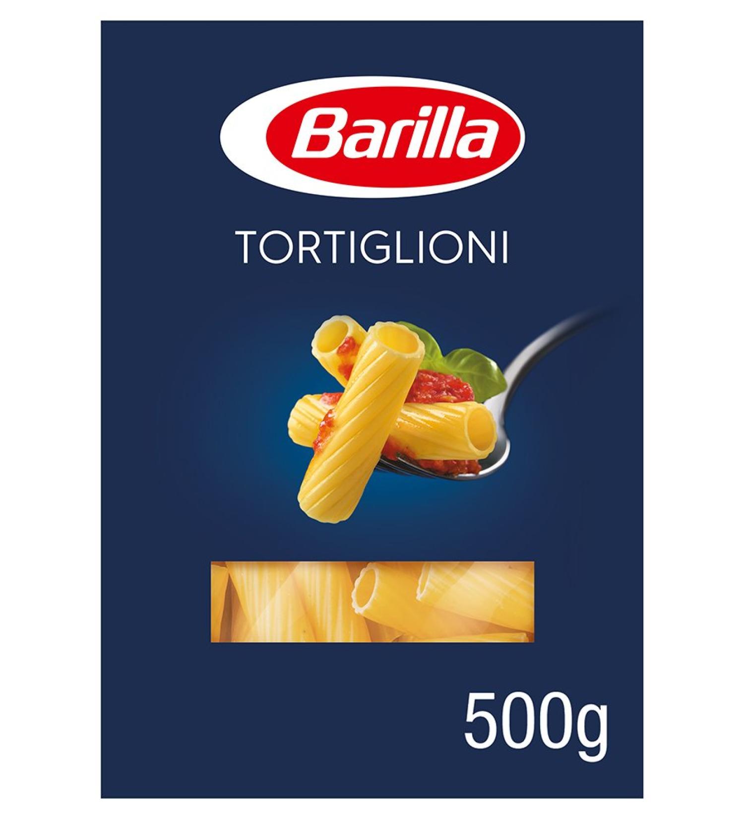 Barilla Pasta Classic Tortiglioni n.83 - High-Quality Durum Wheat Always Al Dente - 12 x 500g Pack - Buy Online on GoSupps.com