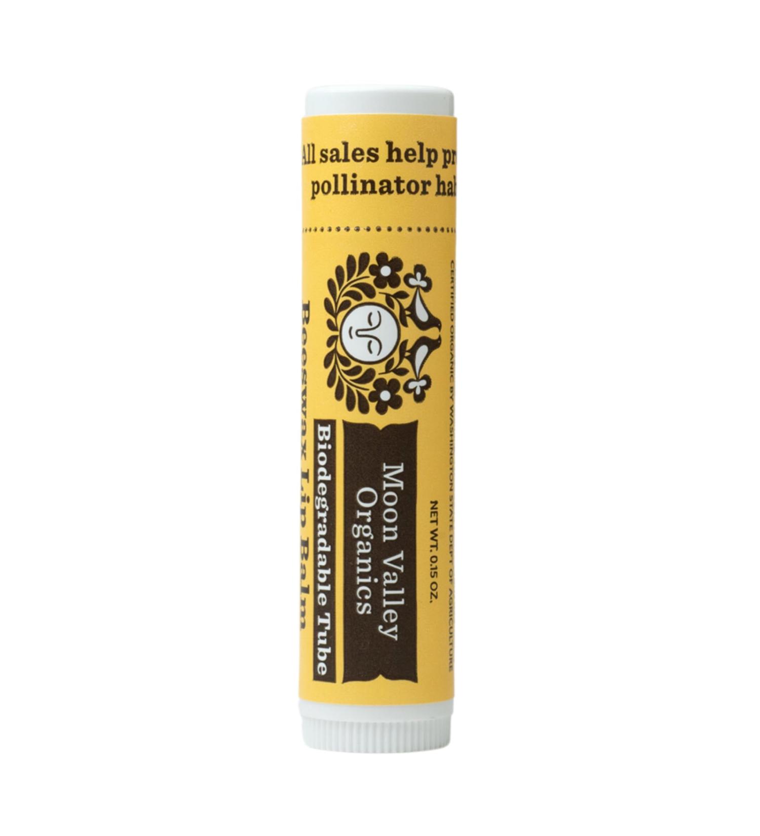 Moon Valley Organics Beeswax Lip Balm for Moisturizing Lips and Cuticles (SWEET HONEY 1-Pack) - Buy Online on GoSupps.com