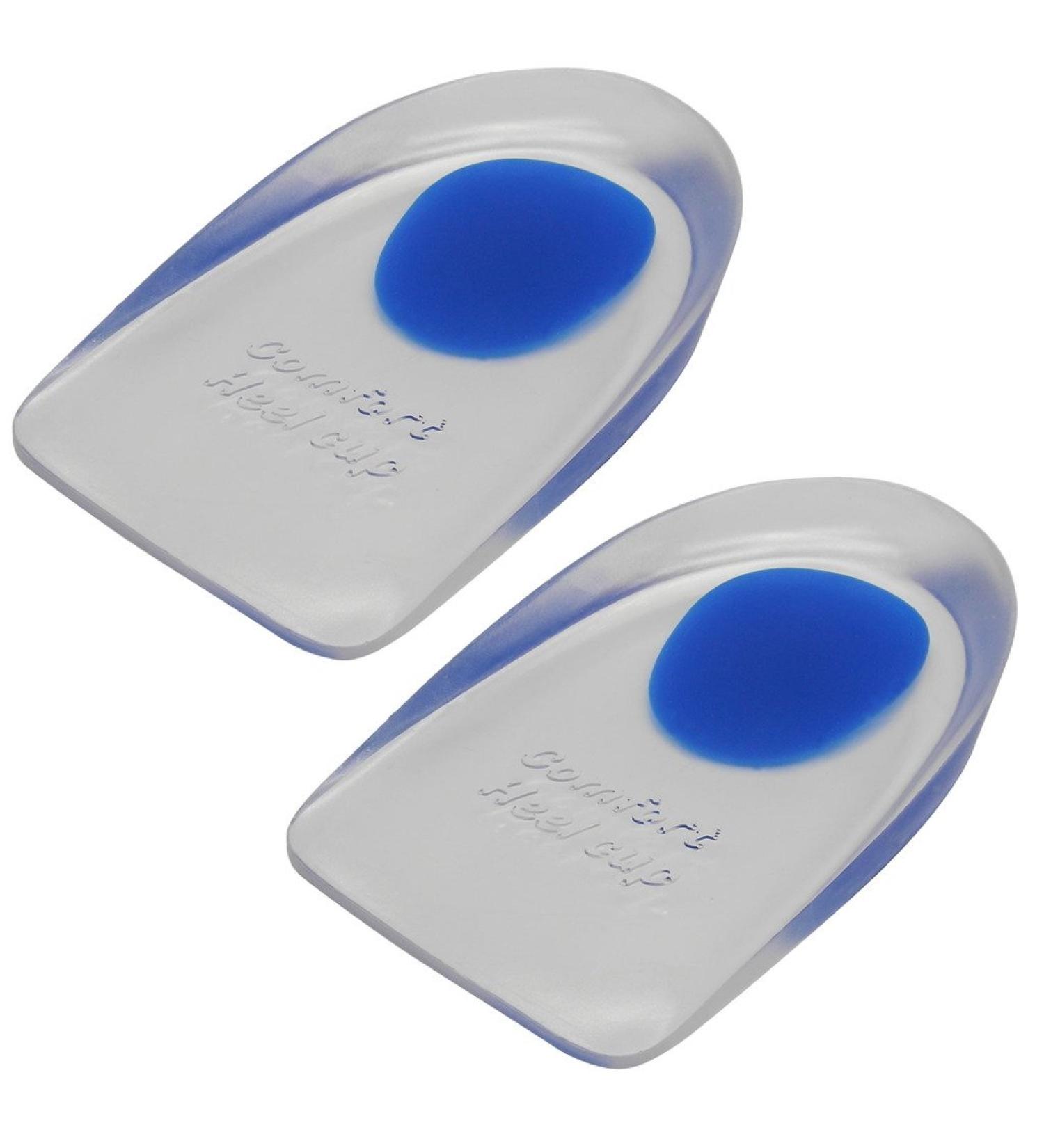Buy TrendBox Men's Blue Silicone Gel Heel Pads - Elastic Soft Cushion Insoles for Pain Relief & Shock Absorption - Perfect for Sports & Walking - Buy Online on GoSupps.com