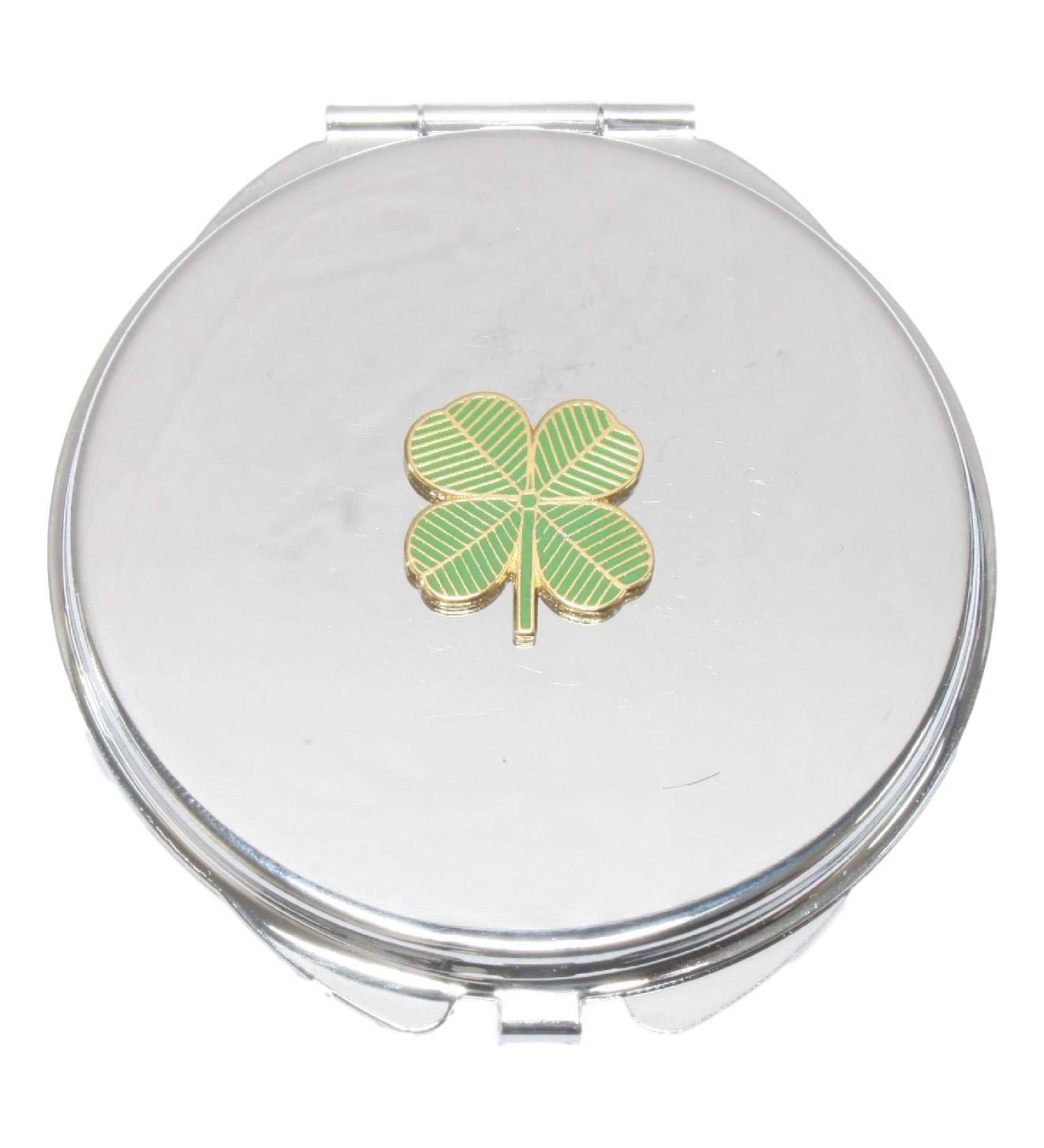 Four Leaf Clover Compact Mirror Handbag Gift With Free Engraving 138 - Buy Online on GoSupps.com