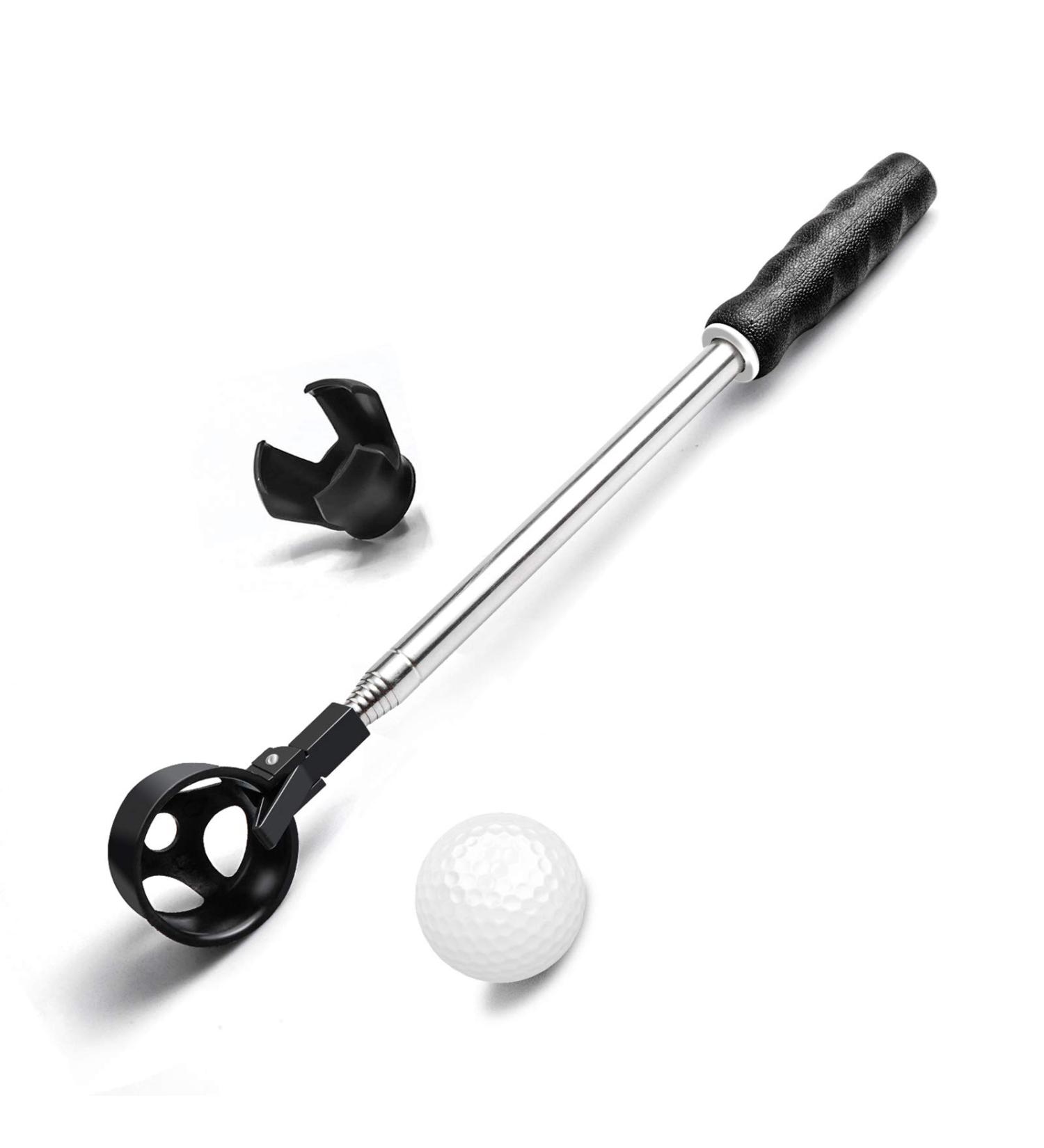 Prowithlin 9ft Golf Ball Retriever Telescopic with Automatic Locking Scoop - Men's Golf Accessories & Gift in Black - Buy Online on GoSupps.com