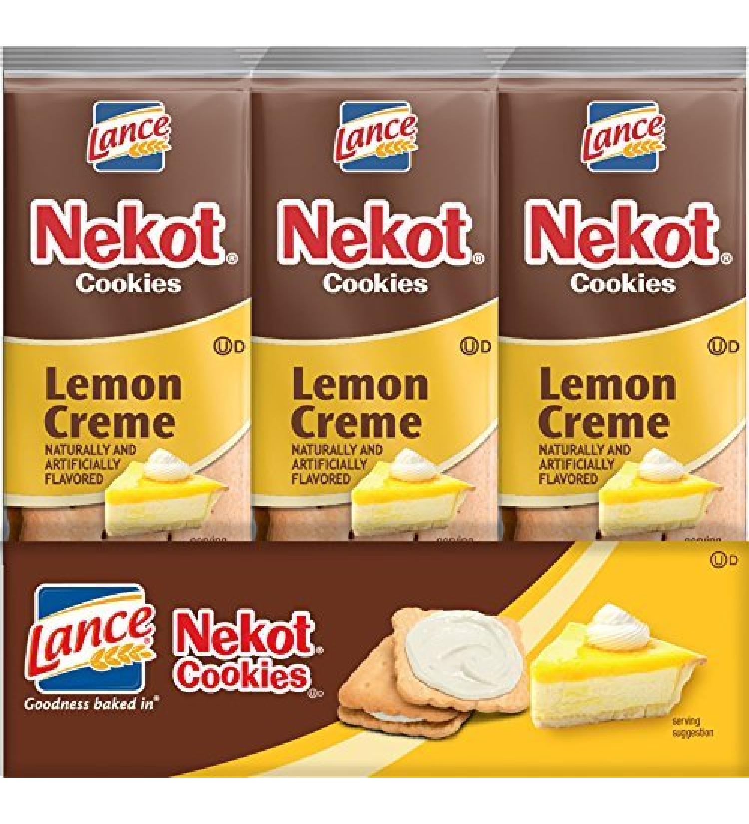 Lance Nekot Cookie Sandwiches Lemon Creme Filling - 8 CT by Lance Lemon 1 Count (Pack of 8)