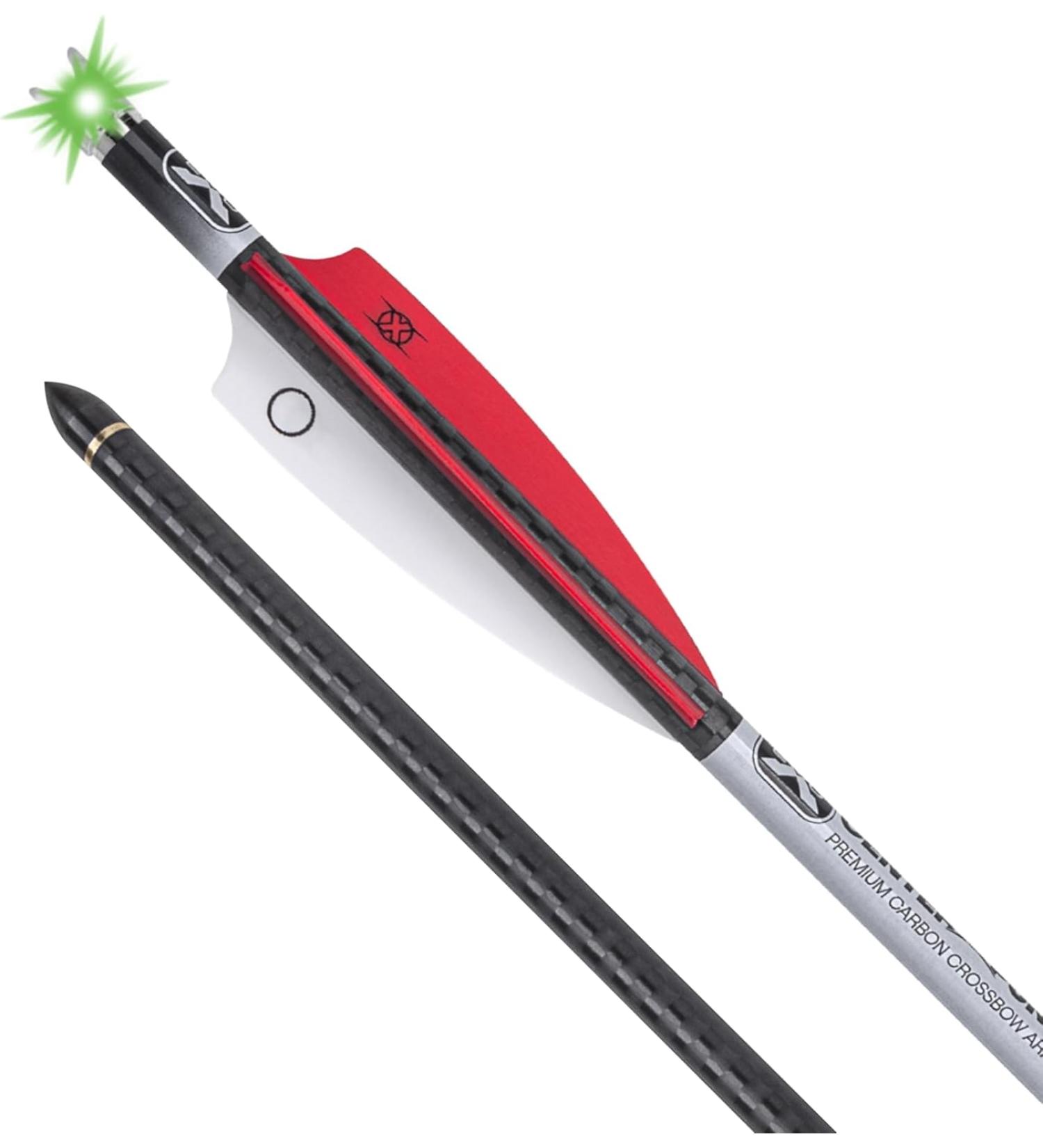 TenPoint EVO-X Lighted CenterPunch 20 Carbon Crossbow Arrows (Pack of 3) with Alpha-Blaze System - Alpha-Nock HP & HP Aluminum Bushing - Buy Online on GoSupps.com