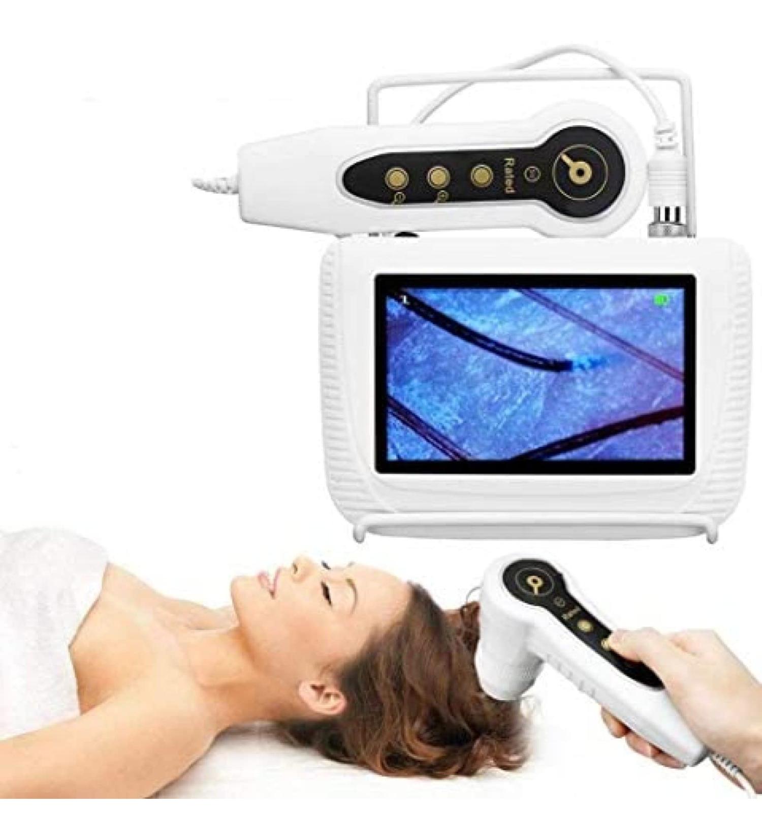 5 Inch Skin Diagnosis Hair Analyzer LCD Screen Digital Skin Detector Portable Rechargeable LCD Screen Digital Skin Diagnosis System Hair Analyzer Skin Analysis Tester Machine. - Buy Online on GoSupps.com