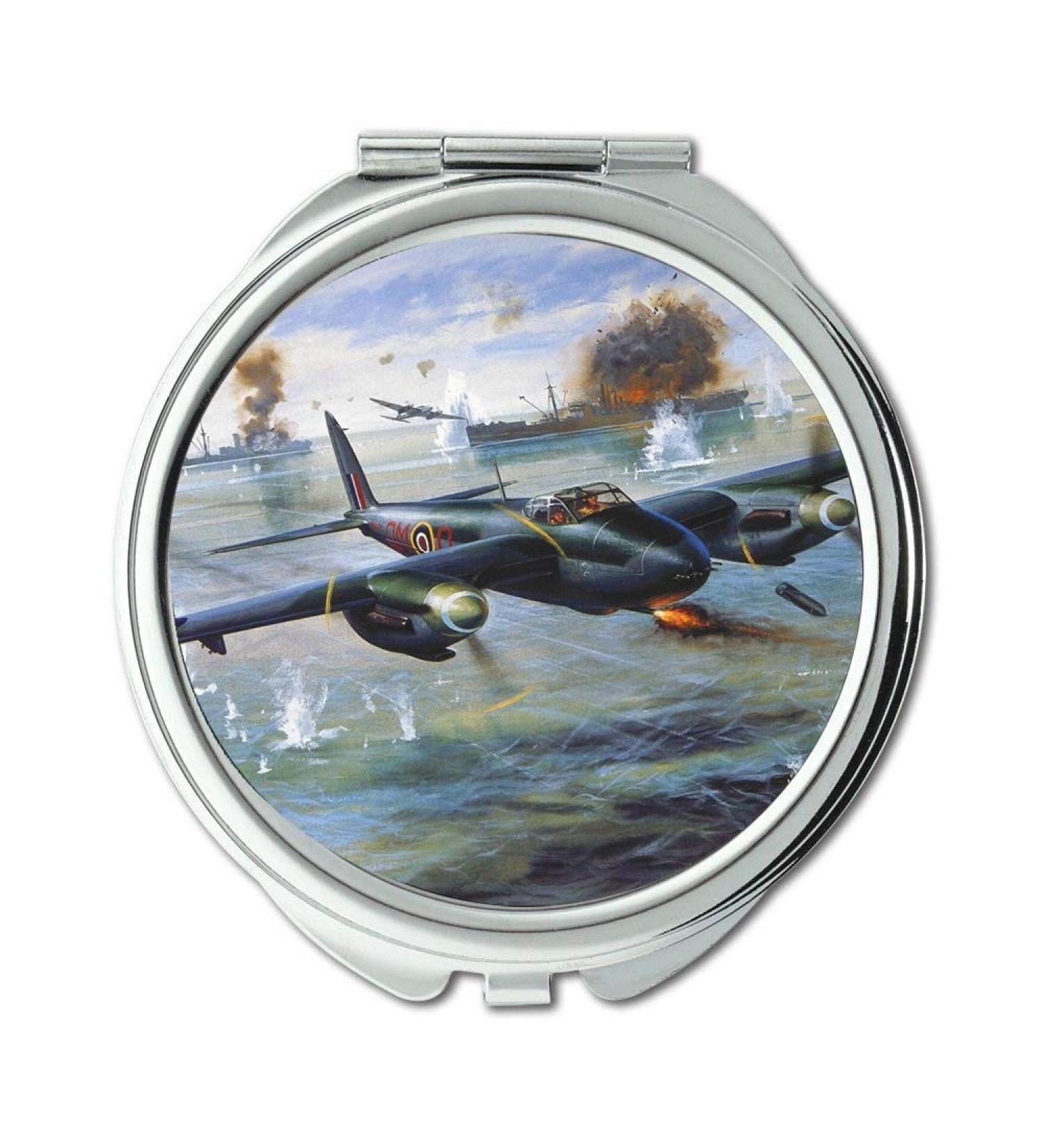 World war aircraft Mirror Compact Mirror fighter fish pocket mirror portable mirror - Buy Online on GoSupps.com