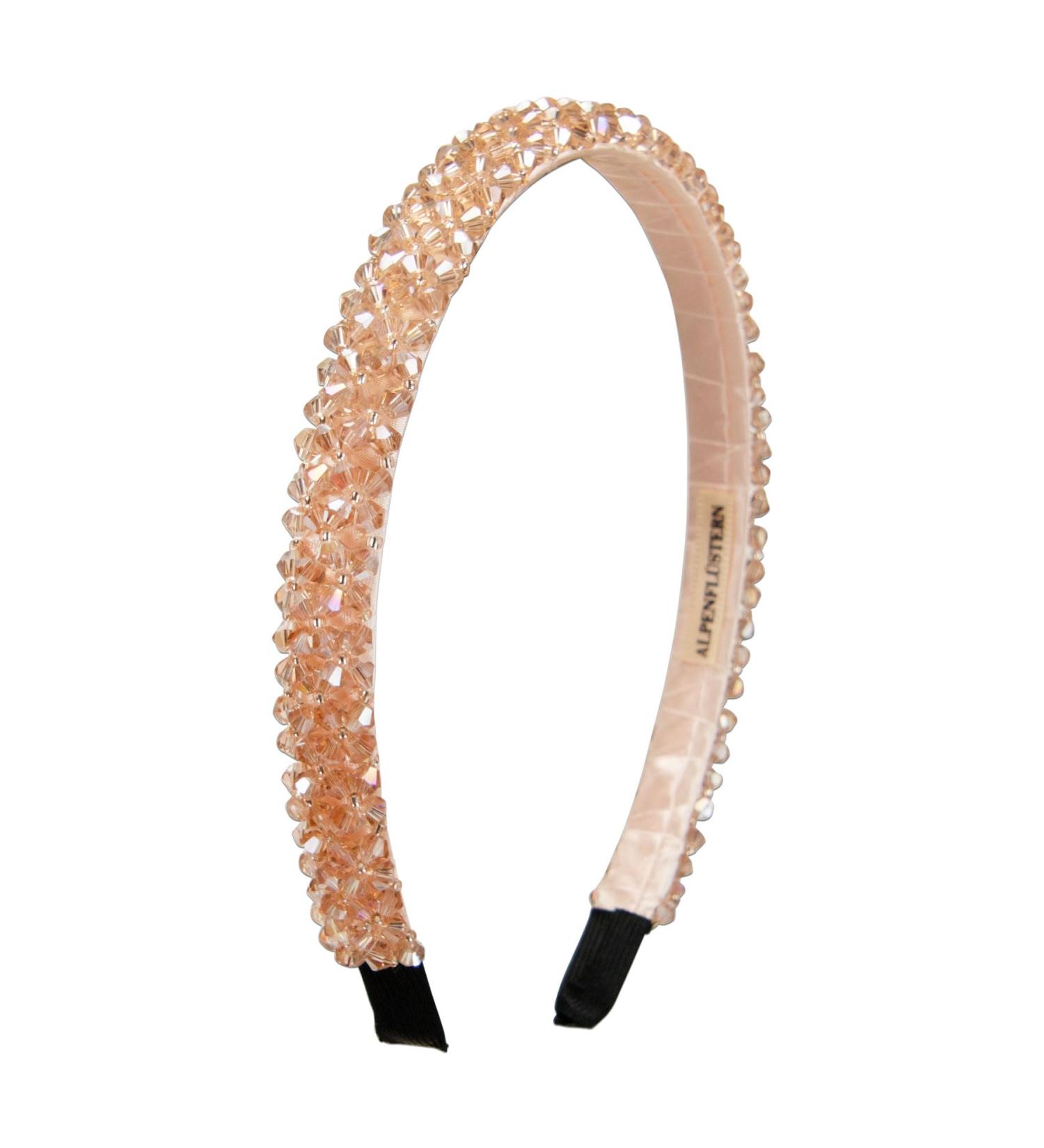 Alpenfl stern ADV150 Women's Costume Headband Glitter Beads Slim Hair Band Non-Slip for Dirndl (Champagne Brown) (Champagne-Brown) - Buy Online on GoSupps.com