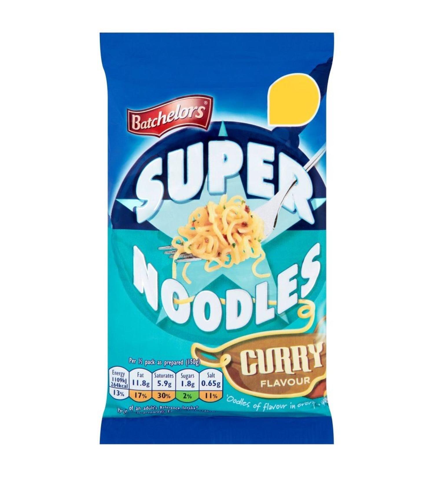 Batchelors - Super Noodles - mild curry sauce - pack of 6 x 100g sachets