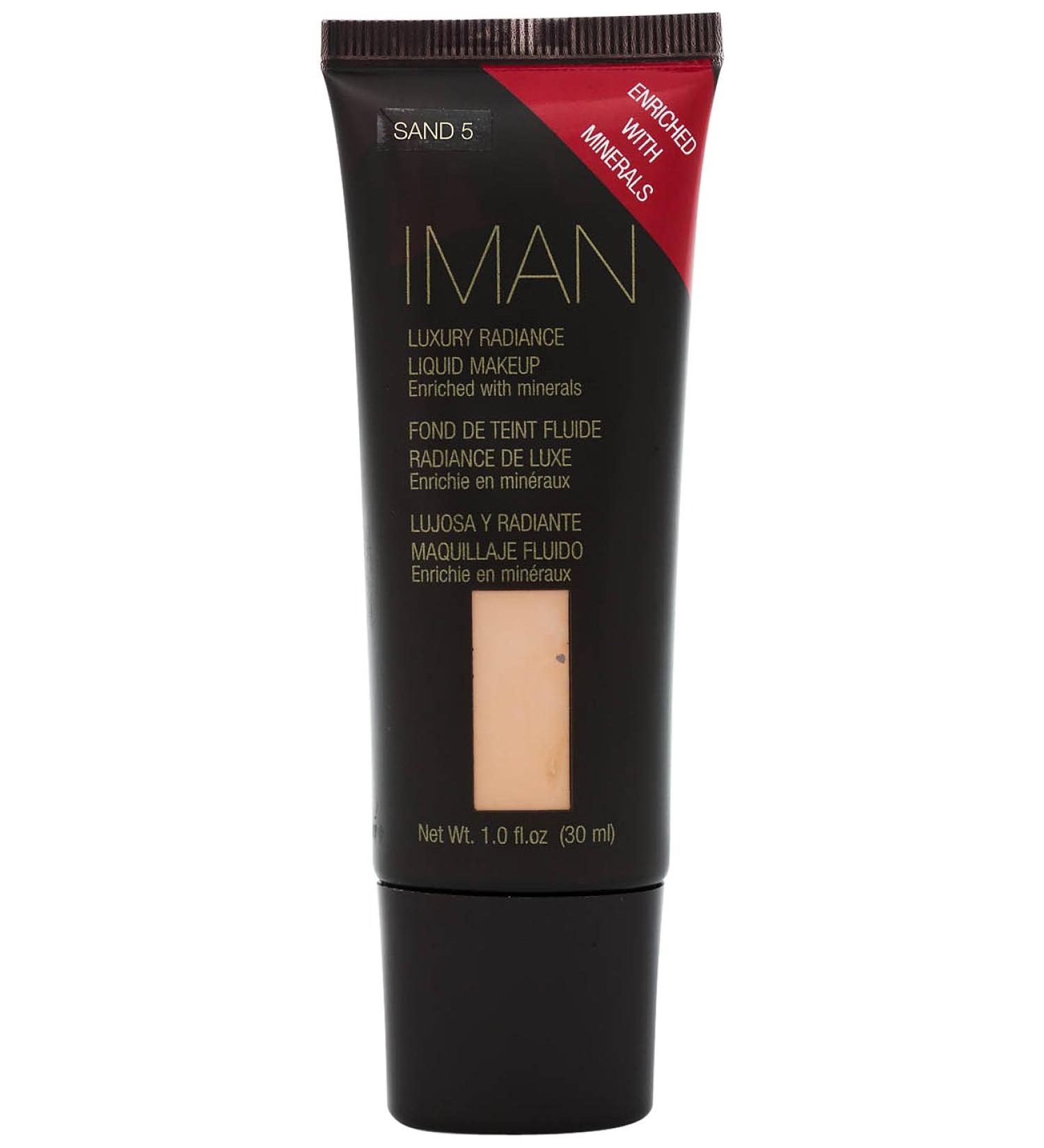Iman Luxury Radiance Liquid Makeup Sand 5