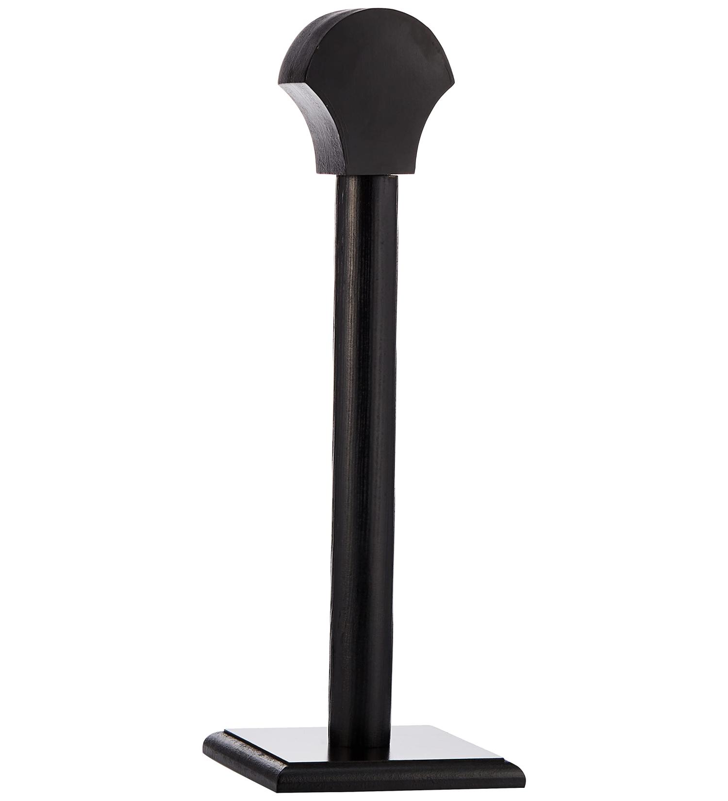 SZCO Supplies 17 Black Wooden Helmet Display Stand with Base Hardware for Full-Sized Headwear (910942) - Buy Online on GoSupps.com