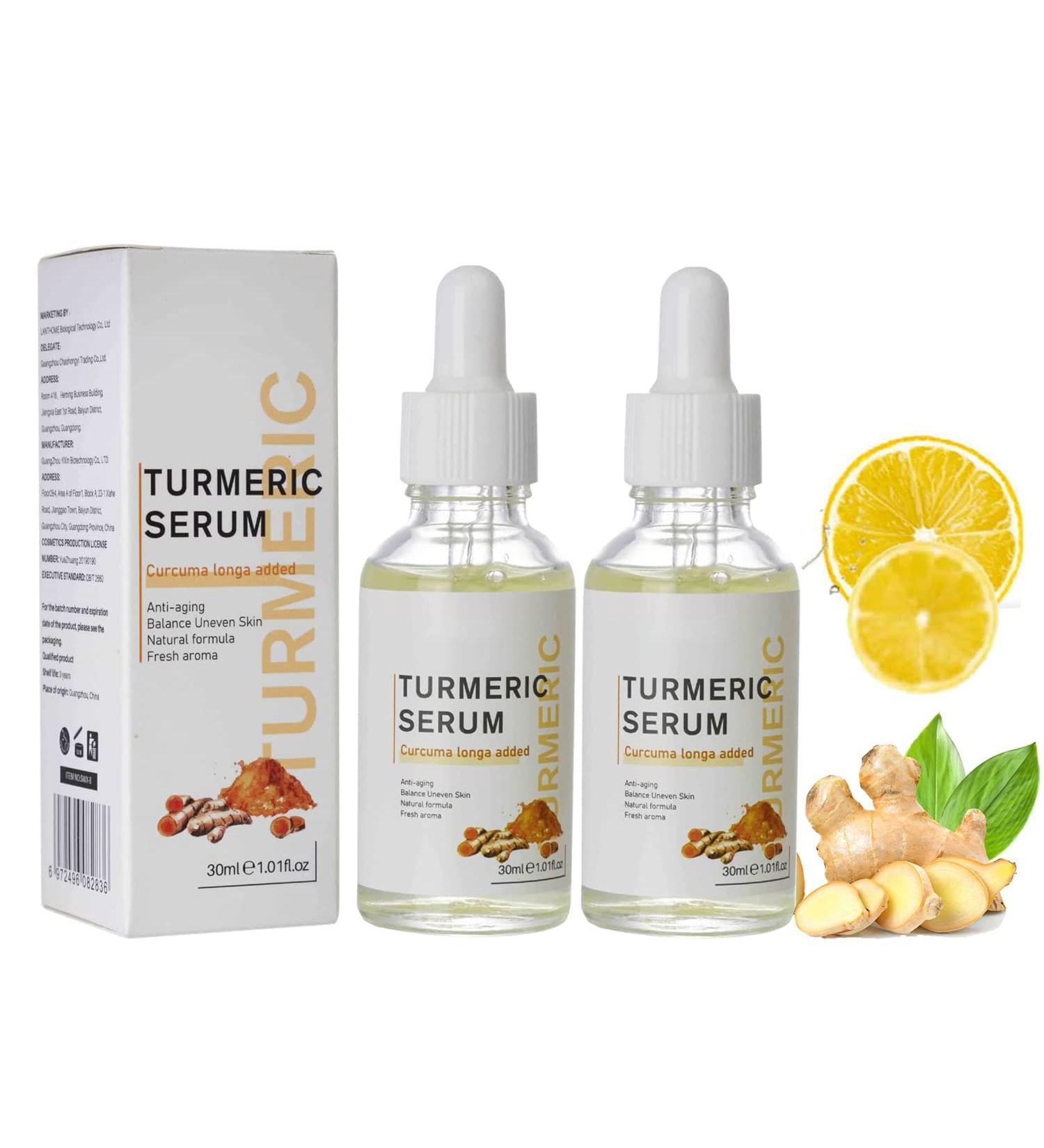2023 New Turmeric Dark Spot Corrector Serum for Hyperpigmentation & Age Spots - Skin Care Moisturizing Repair Essence for Men & Women - Buy Online on GoSupps.com