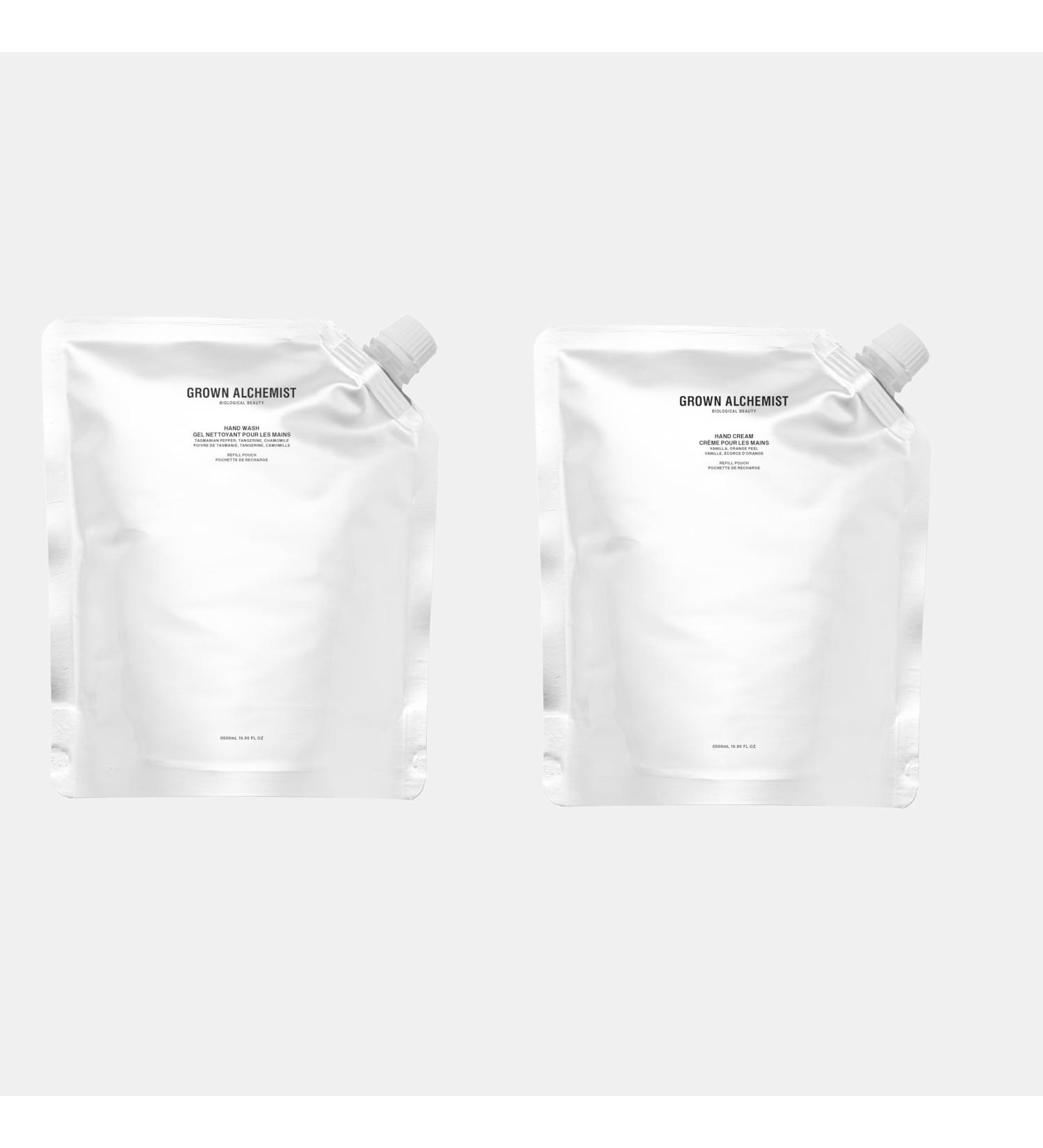 Grown Alchemist Hand Duo Exclusive Kit & Value Pack - 500ml Refill Hand Wash & Hand Cream 500ml Refill - Buy Online on GoSupps.com