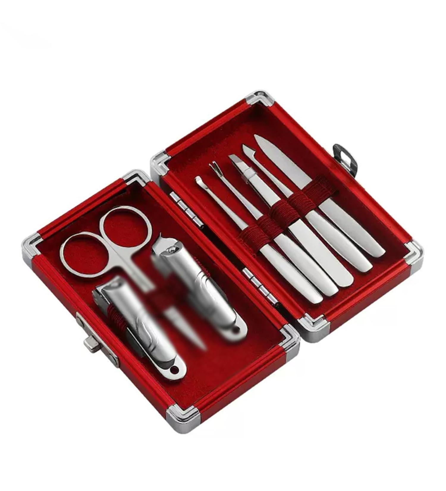 Nail Scissors Nail Clipper Kit Nail Care Tools Pedicure with Finger Nail Cutter Clipper File Scissor for Seniors Men Women Toenail Clippers (Color : Red B) - Buy Online on GoSupps.com