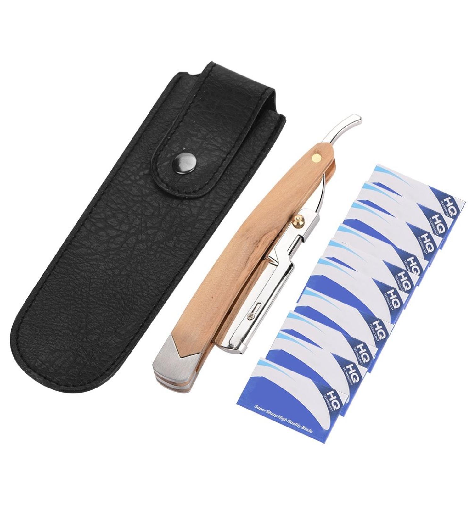 Premium Men's Single Blade Razor - Classic Beard Knife with 10 Blades | Perfect for Beginners & Professionals | International Shipping - Buy Online on GoSupps.com