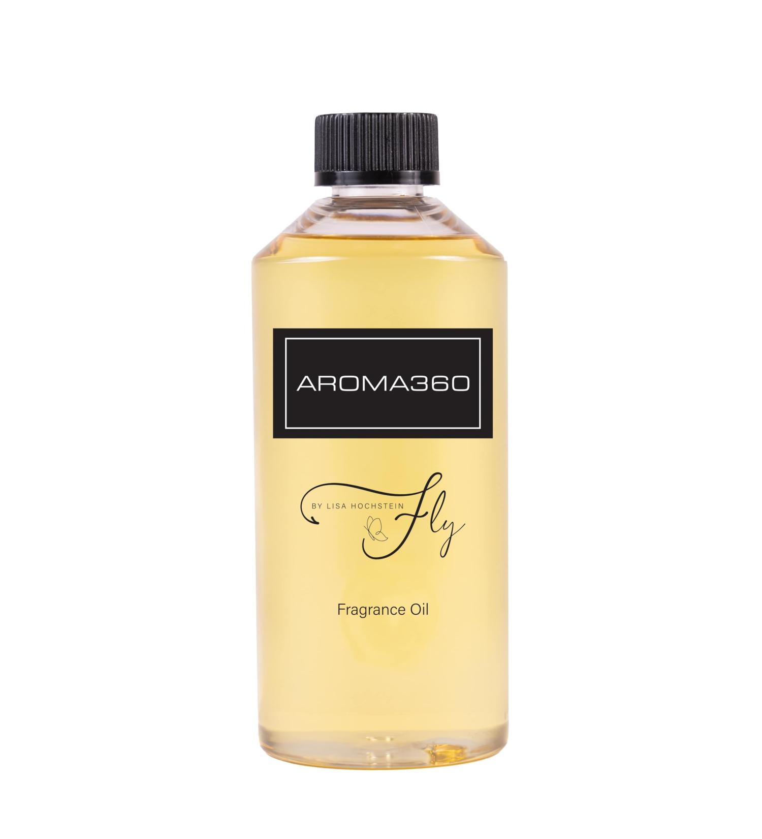 Aroma360 - Fly Home Fragrance Oil by Lisa Hochstein Aromatherapy Scent Diffuser Oil - Pamplemousse Citron Zest Heliotrope Flower Bulgarian Rose Pink Peppercorn Jasmine -Diffuser Oil - 500mL