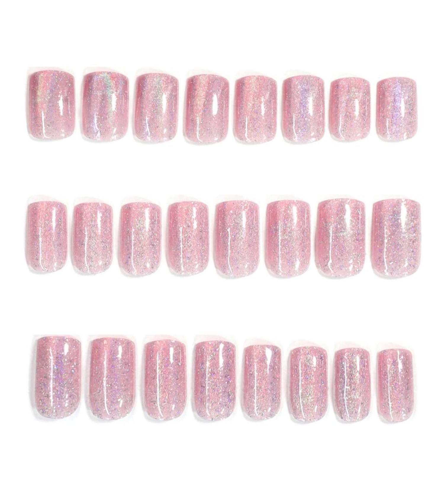 TQUXNGA Naked False Nails Detachable Press On Nail Cats Eye False Nails Full Cover Stick On Nail for Women and Girls - Buy Online on GoSupps.com