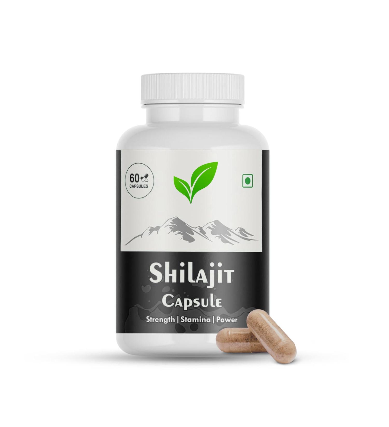 Pure Natural Himalayan Shilajit Capsules 100% Natural Premium Quality High Purity 85+ Trace Minerals Fulvic Acid Supports Energy & Vitality 60 Veg Capsules - Buy Online on GoSupps.com