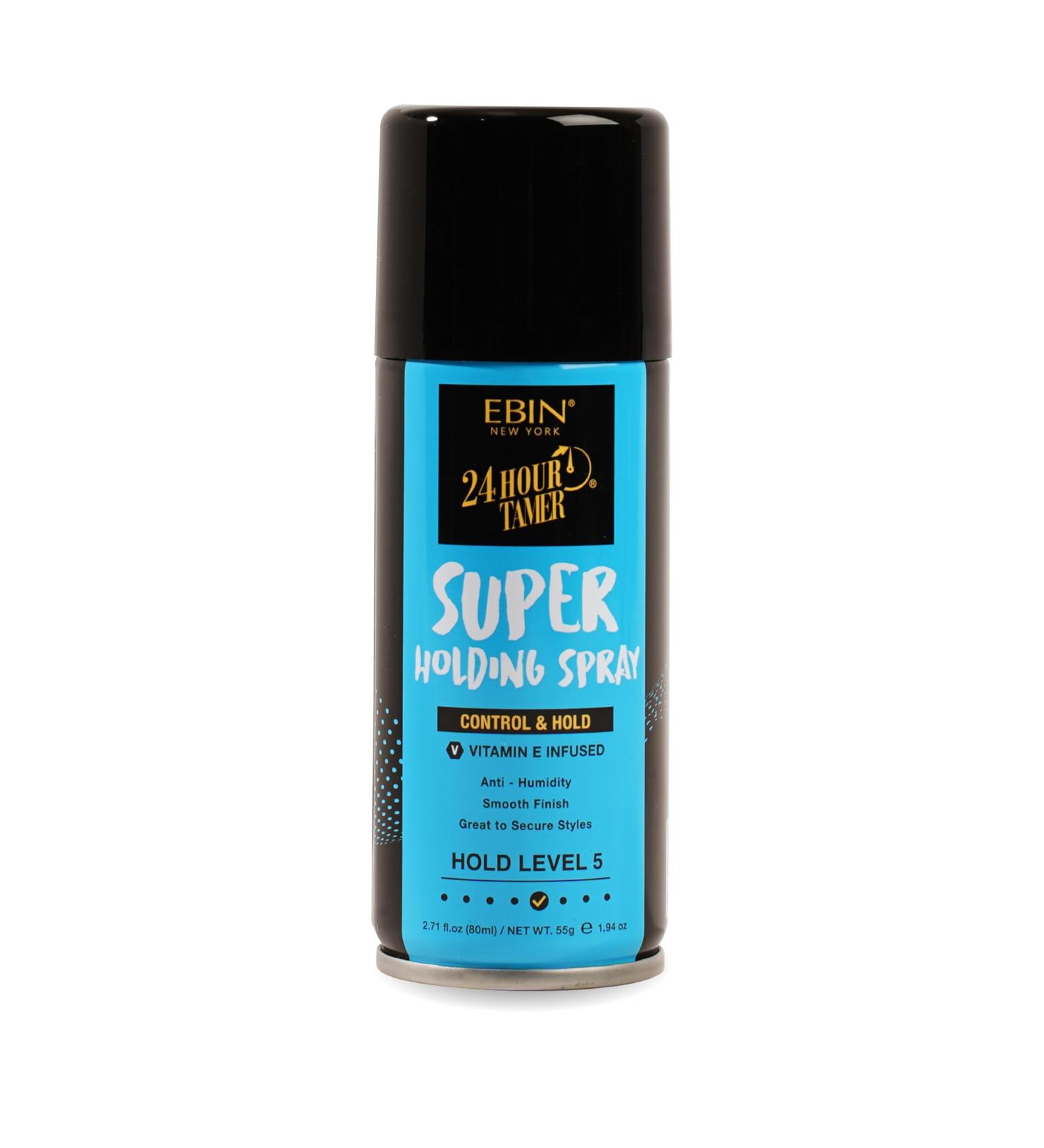 EBIN NEW YORK 24 Hour Tamer Super Holding Spray - Contol & Hold 1.94oz/ 80ml | Tames Frizz & Flyaway Gives High Shine & Volume All Day Hold 1.94 Fl Oz (Pack of 1) Super - Buy Online on GoSupps.com