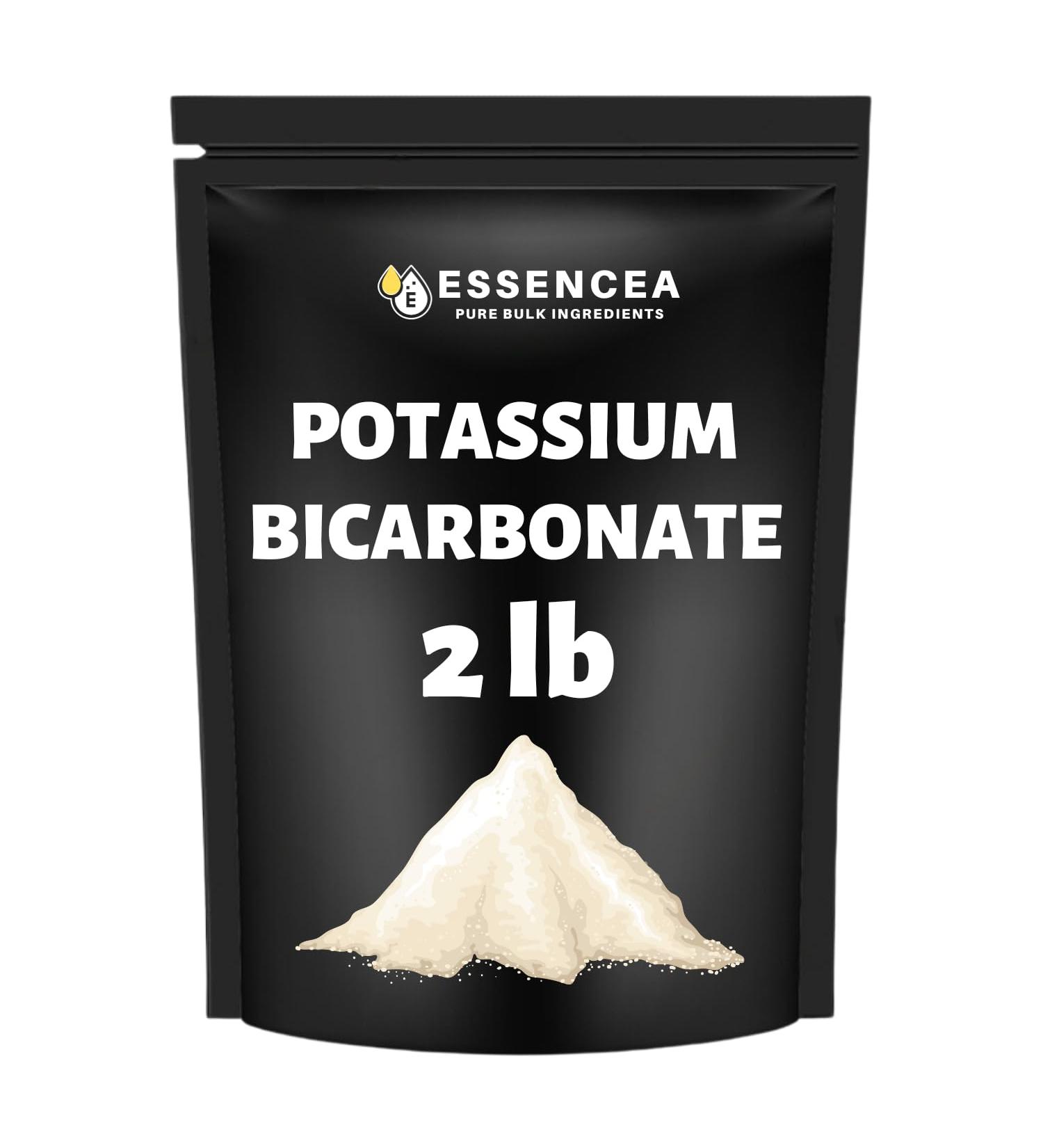 Potassium Bicarbonate 2lb by Essencea Pure Bulk Ingredients | Electrolyte and Leavening | Pure & Undiluted Potassium Supplement - Buy Online on GoSupps.com