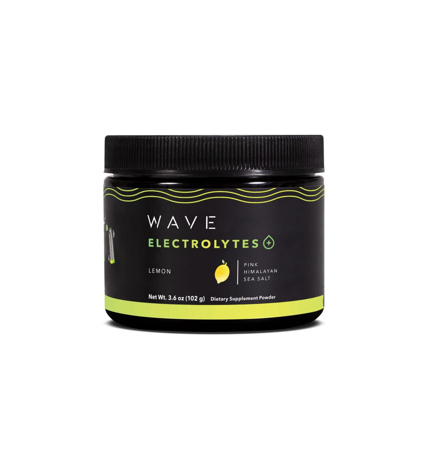 Wave Electrolyte Powder - 32 Servings, Calorie & Sugar Free, Lemon Flavor - Buy Online on GoSupps.com