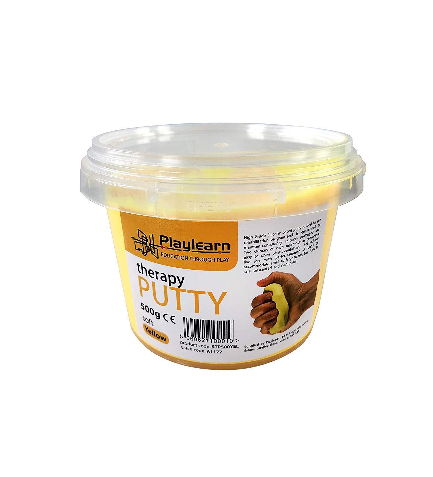 Playlearn Therapy Putty Bulk - 18 oz Soft Stress Putty for Kids and Adults - Yellow - Buy Online on GoSupps.com