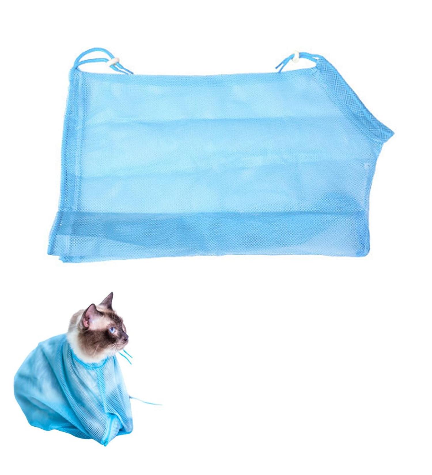 SSRD Cat Shower Bag - Adjustable Multi-Function Washing Bag for Cats | Prevent Scratches & Bites | Ideal for Swimming Ear Cleaning & Claw Care - 1PC - Buy Online on GoSupps.com