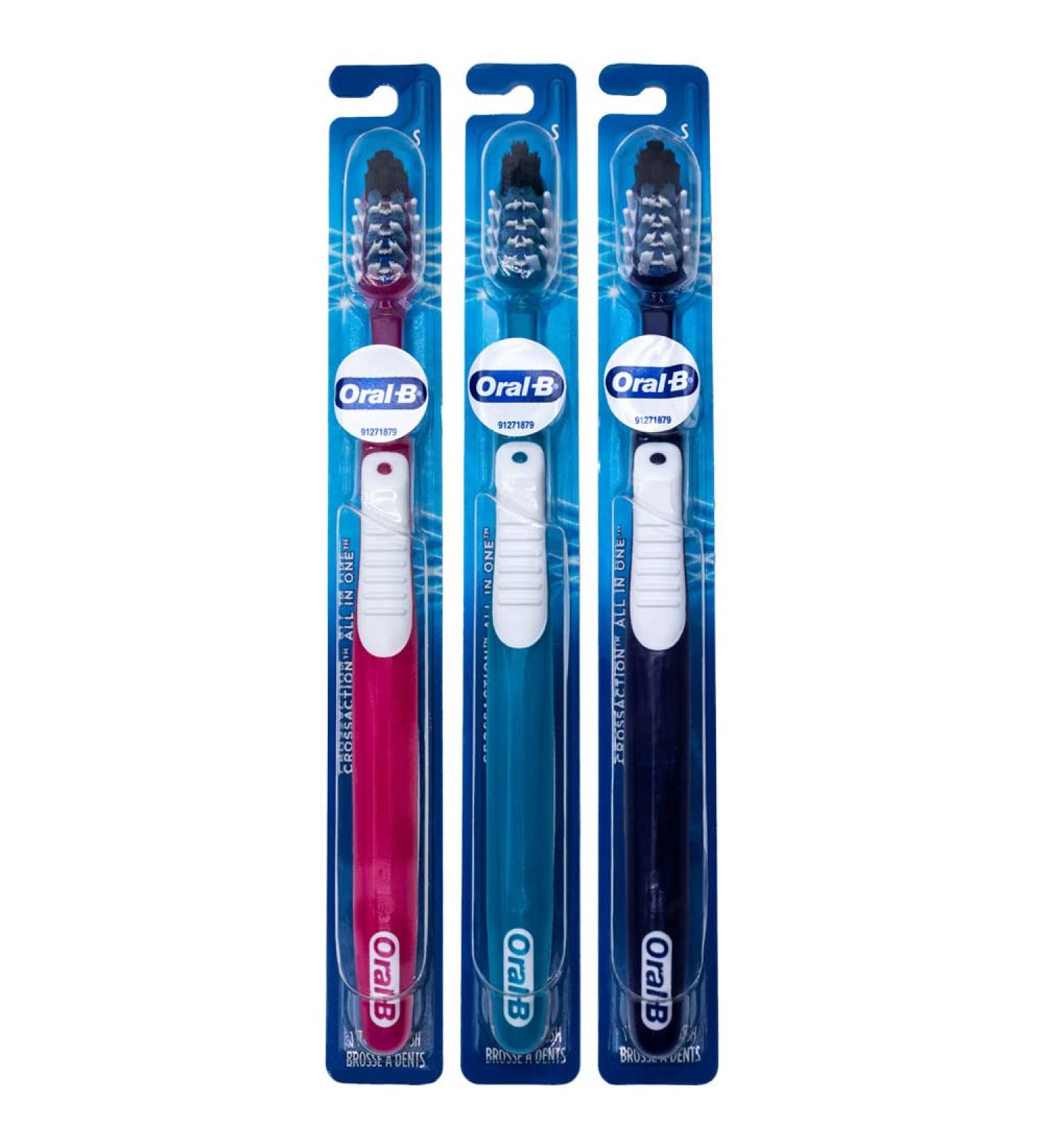 Oral-B Pro-Health All-in-One CrossAction Toothbrush 35 Soft - Pack of 3 - Buy Online on GoSupps.com