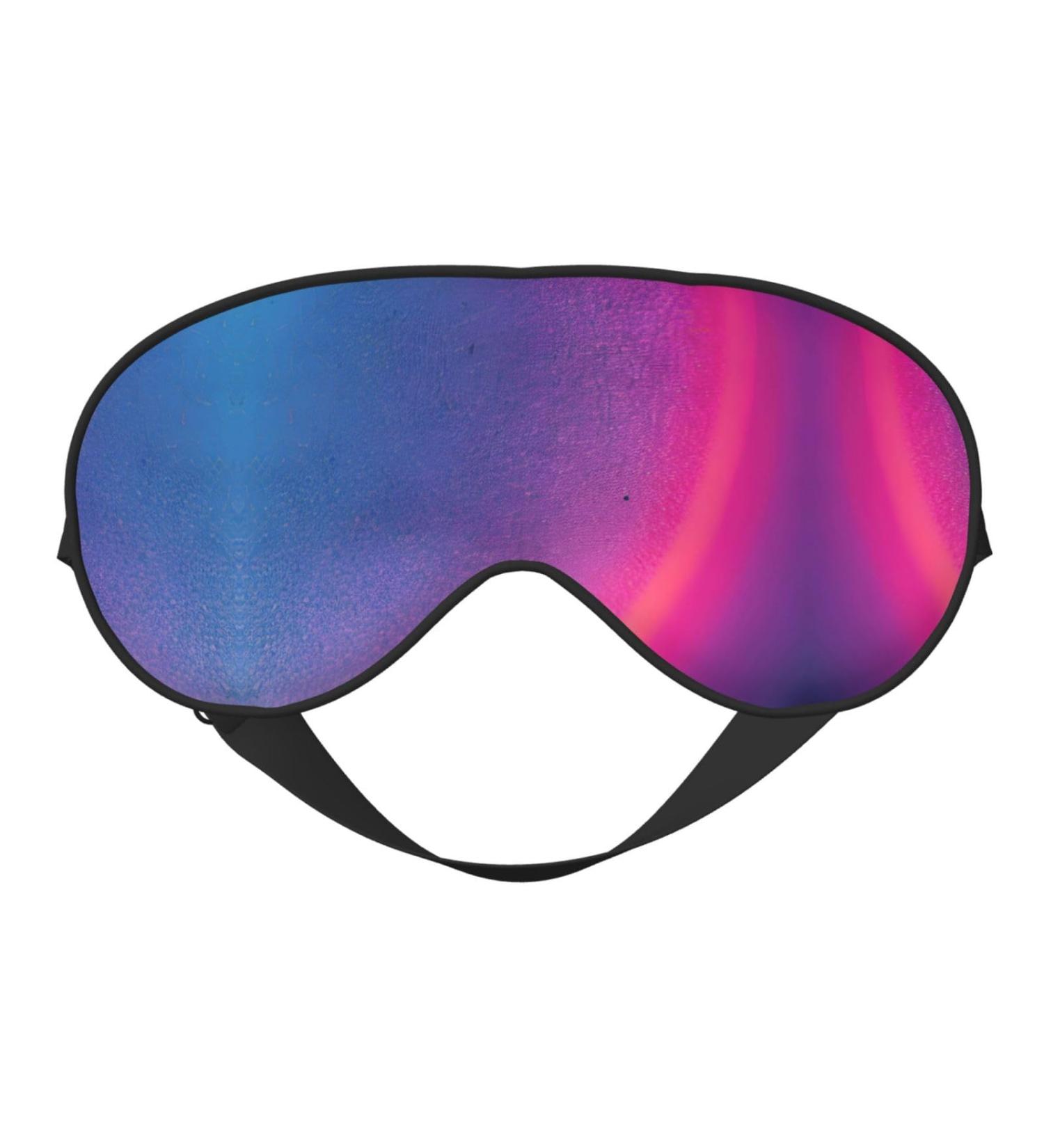 Buy SSIMOO Abstract Geometric Soft Sleep Eye Mask | Female Breathable Eye Patch for Travel & Relaxation - Black - Buy Online on GoSupps.com